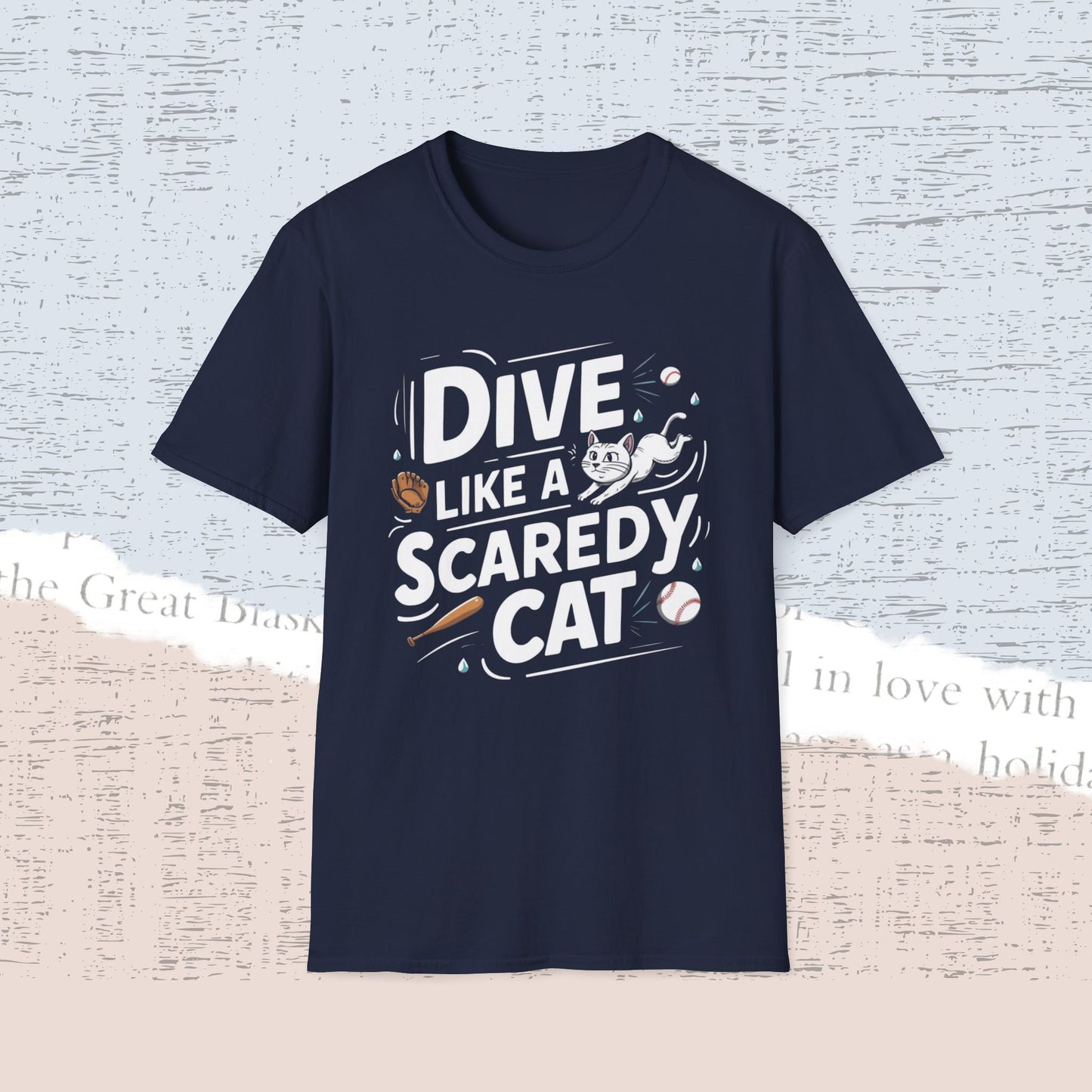 Dive Like Scaredy Cat Cotton Men Tee