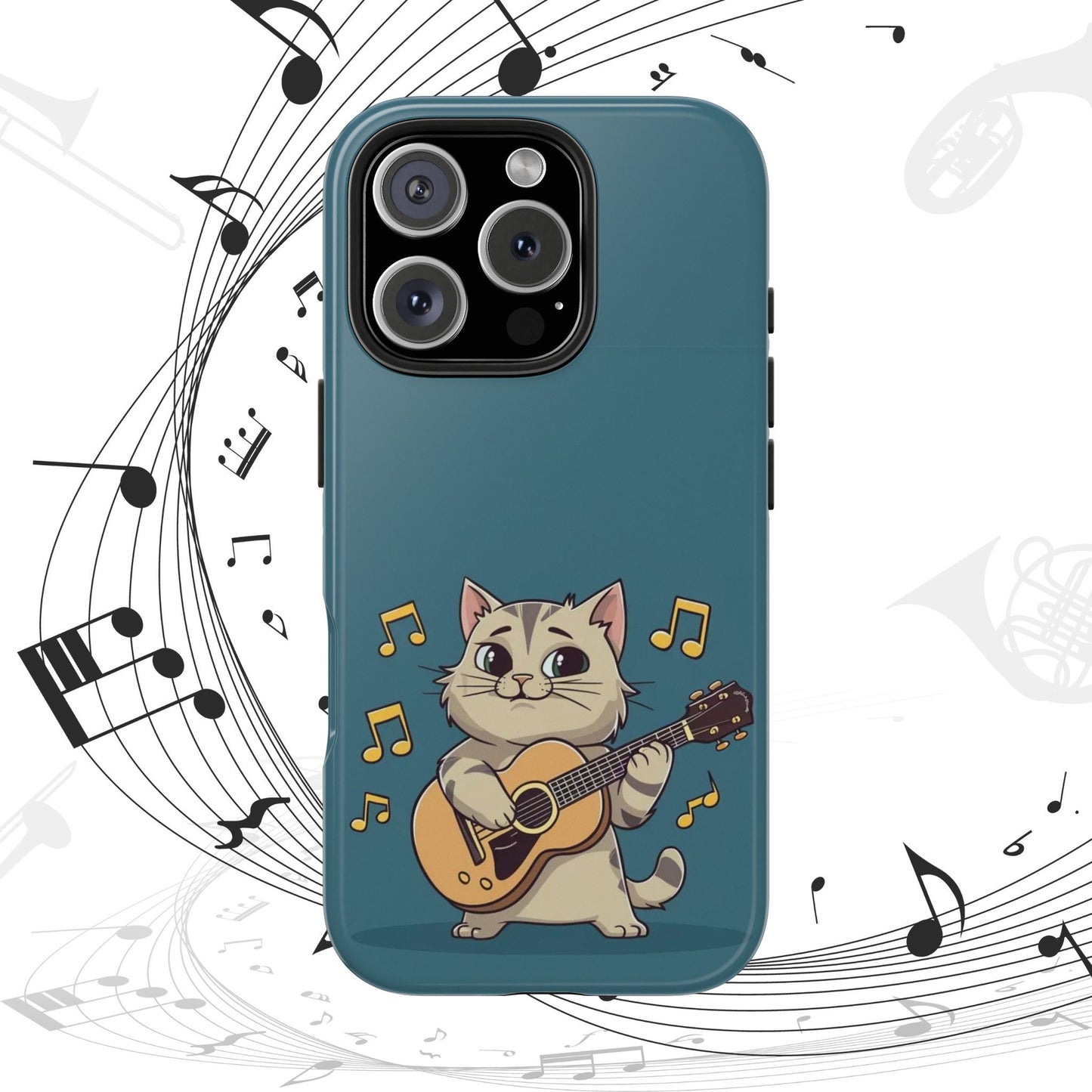 Tuneful Treasures Wireless Charging Support Tough Case.