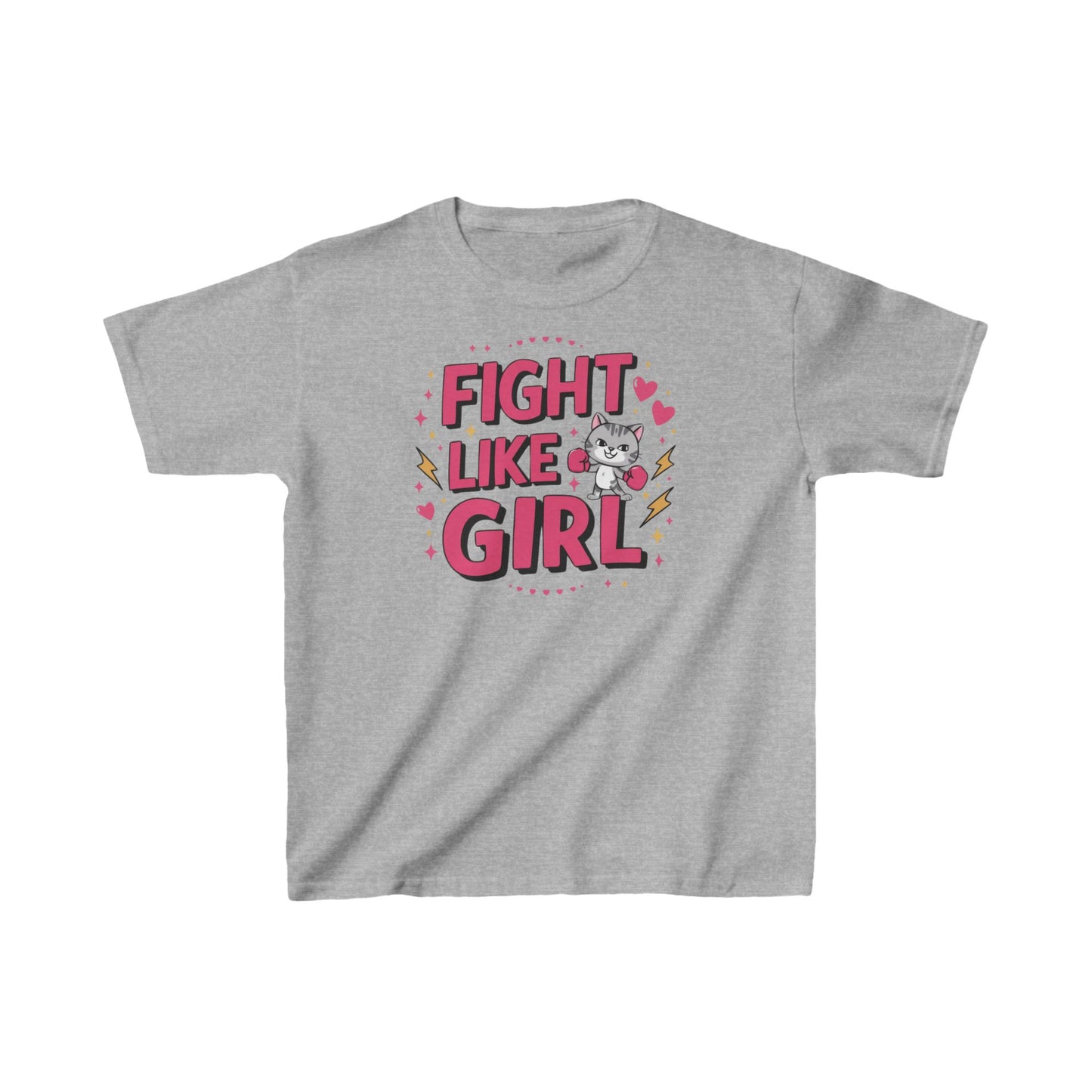 Fight Like Girl Kids Cotton T-Shirt