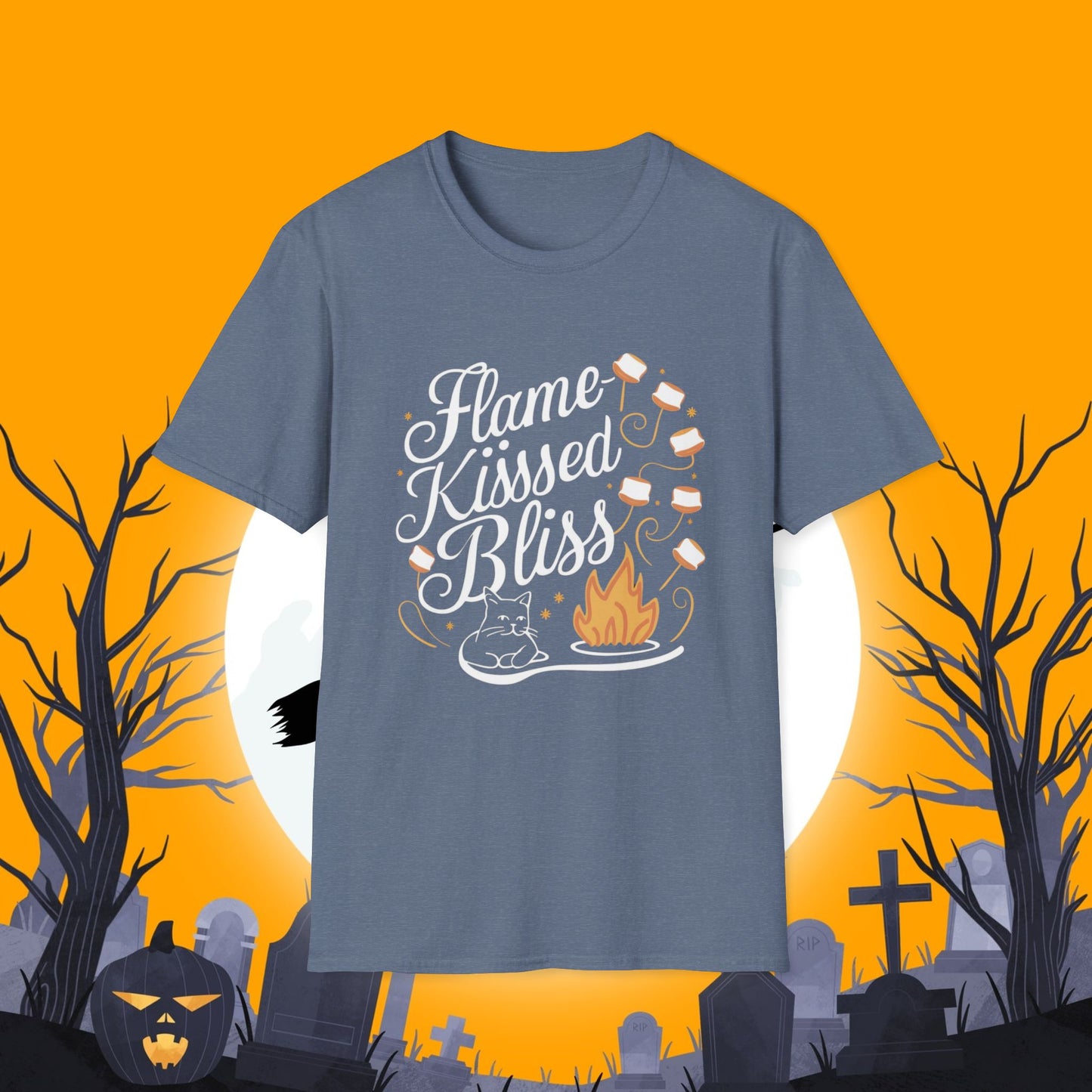 Flame Kiss Bliss Cotton Men Tshirt