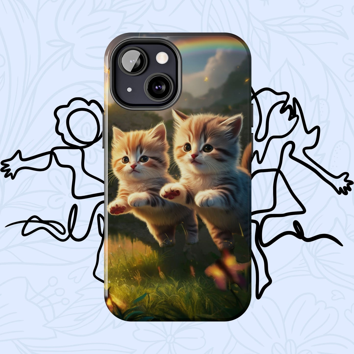 Bestie Buddies Wireless Charging Support Tough Case
