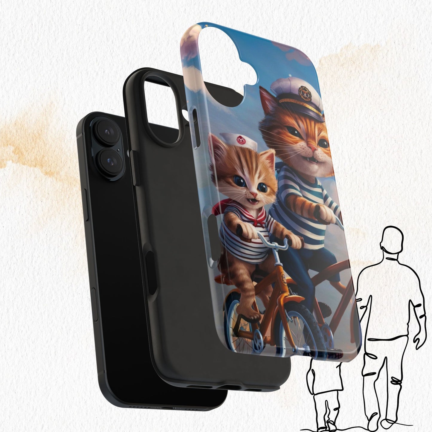 Nine Lives Wireless Charging Support Tough Case