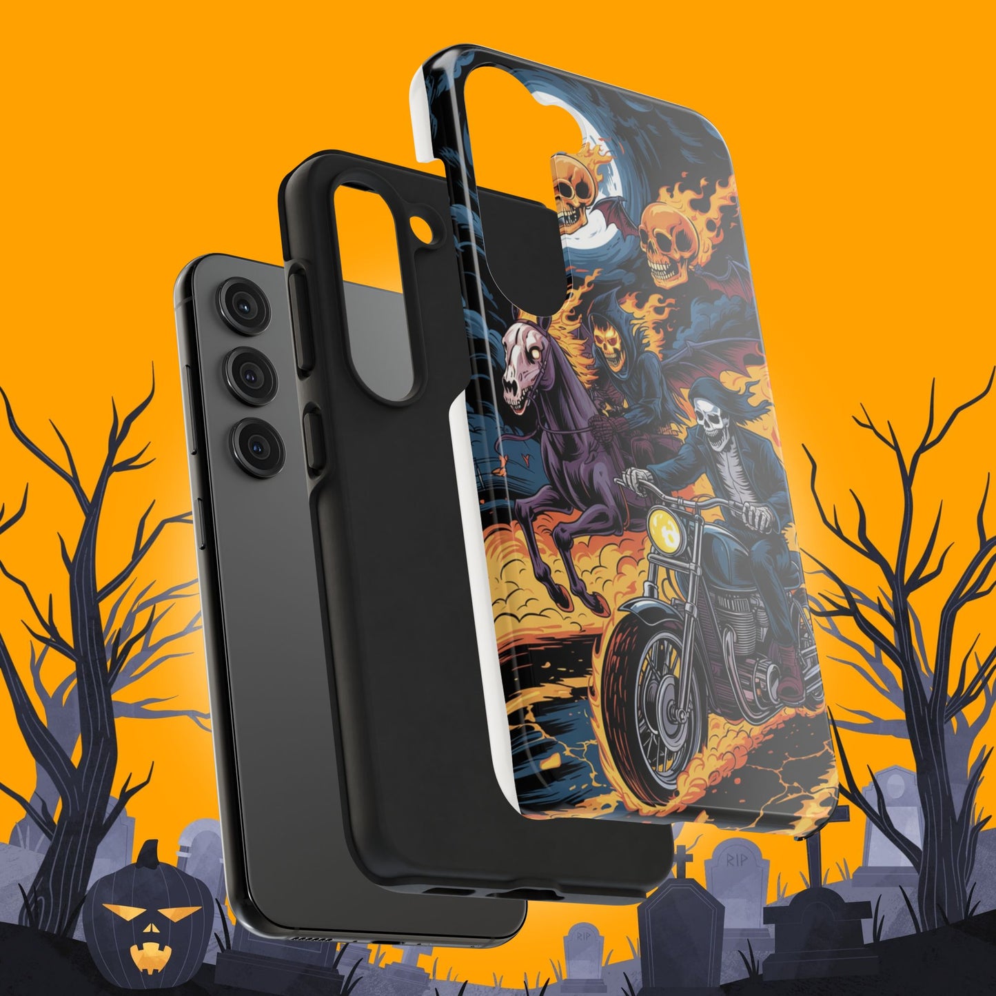 Ghost Riders Wireless Charging Support Tough Case