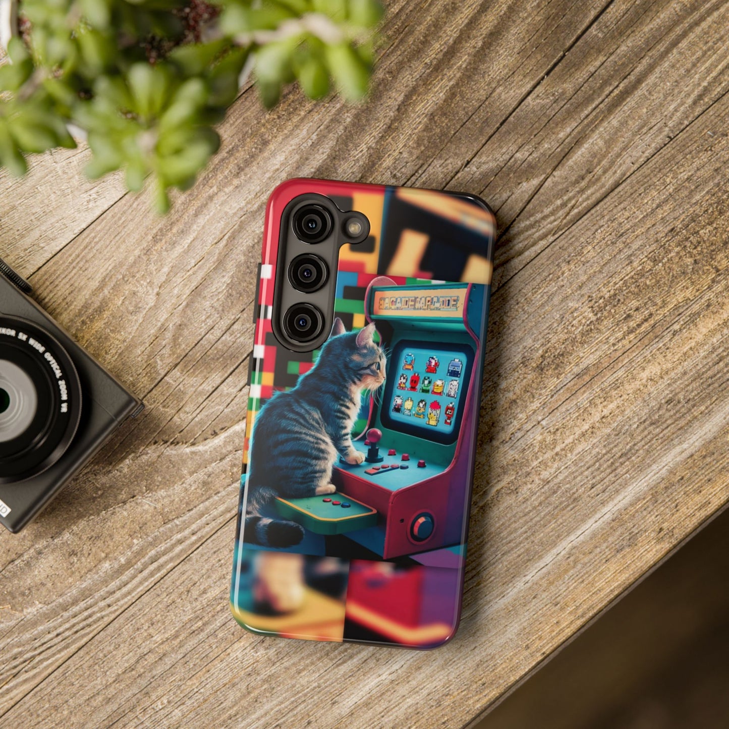 Meowstalgia Wireless Charging Support Tough Case.