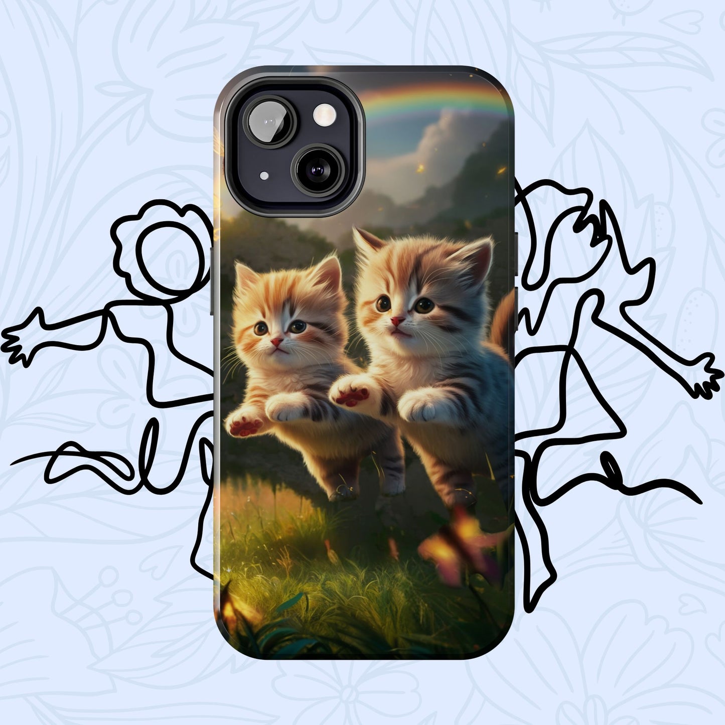 Bestie Buddies Wireless Charging Support Tough Case