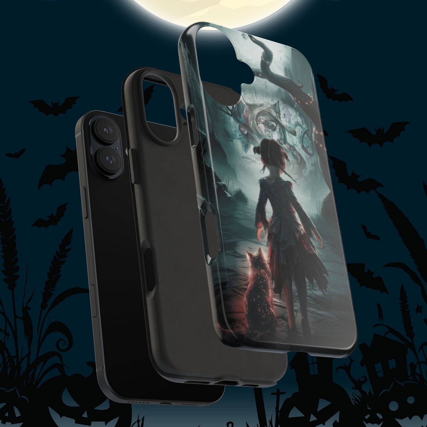 Feline Festivities Wireless Charging Support Tough Case.