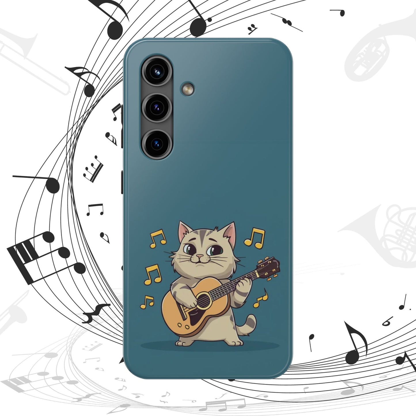 Tuneful Treasures Wireless Charging Support Tough Case.