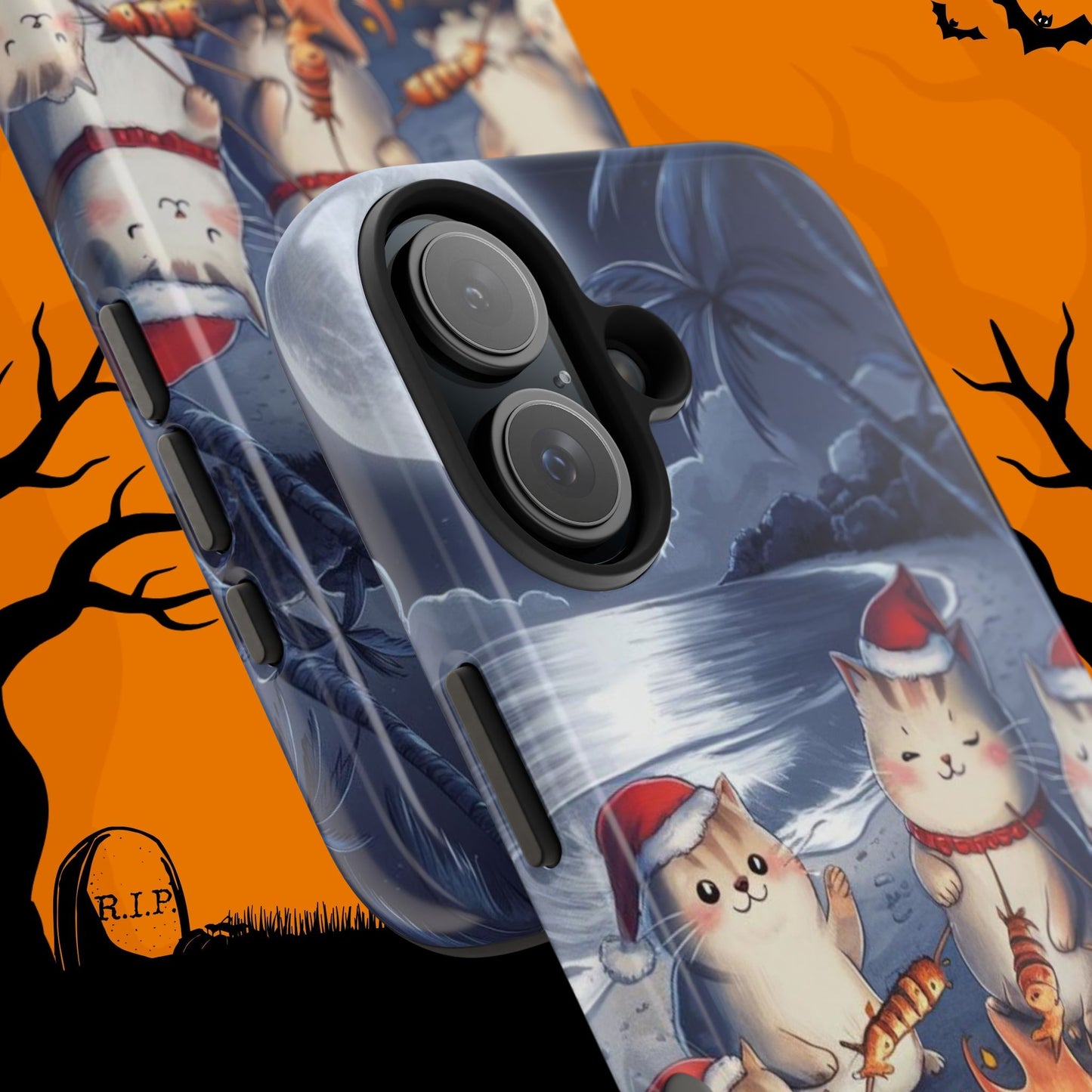 Meowmas Magic Wireless Charging Support Tough Case