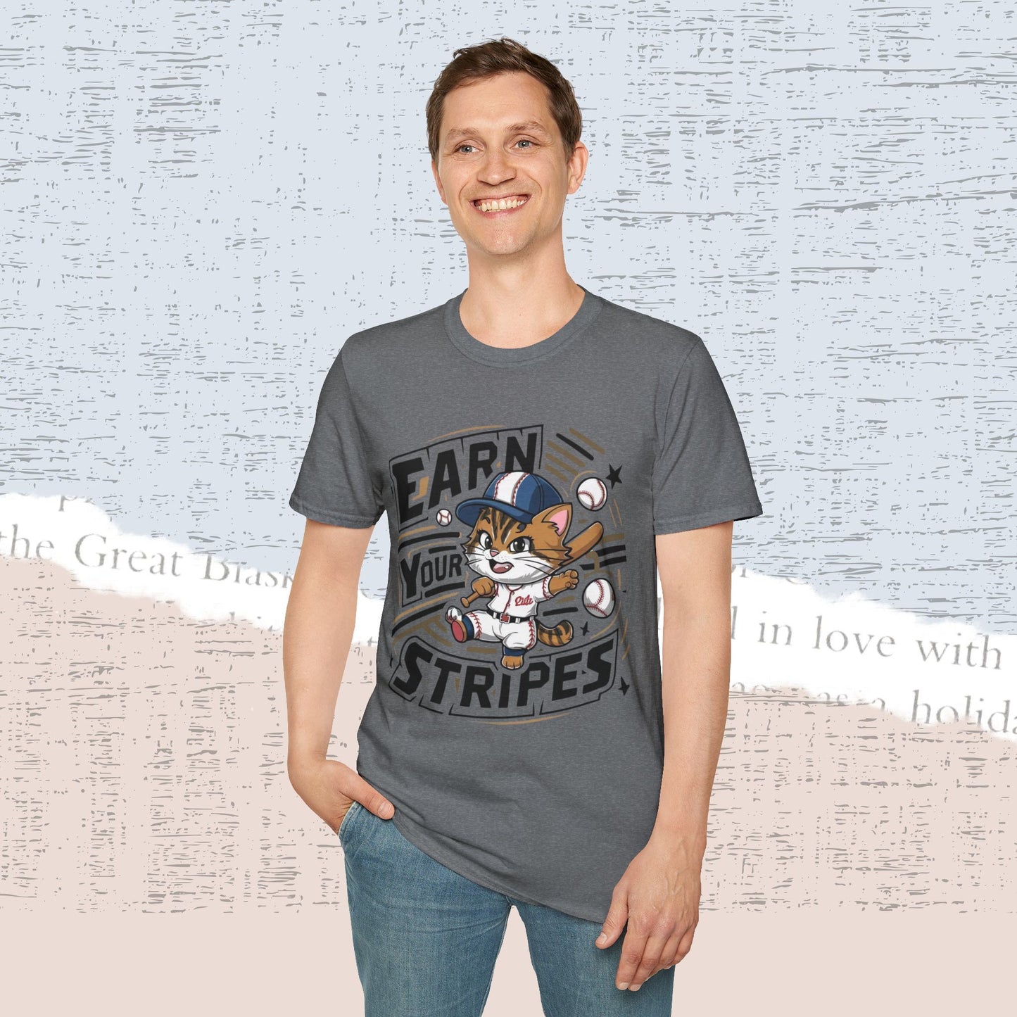 Earn Your Stripe Cotton Men Tee