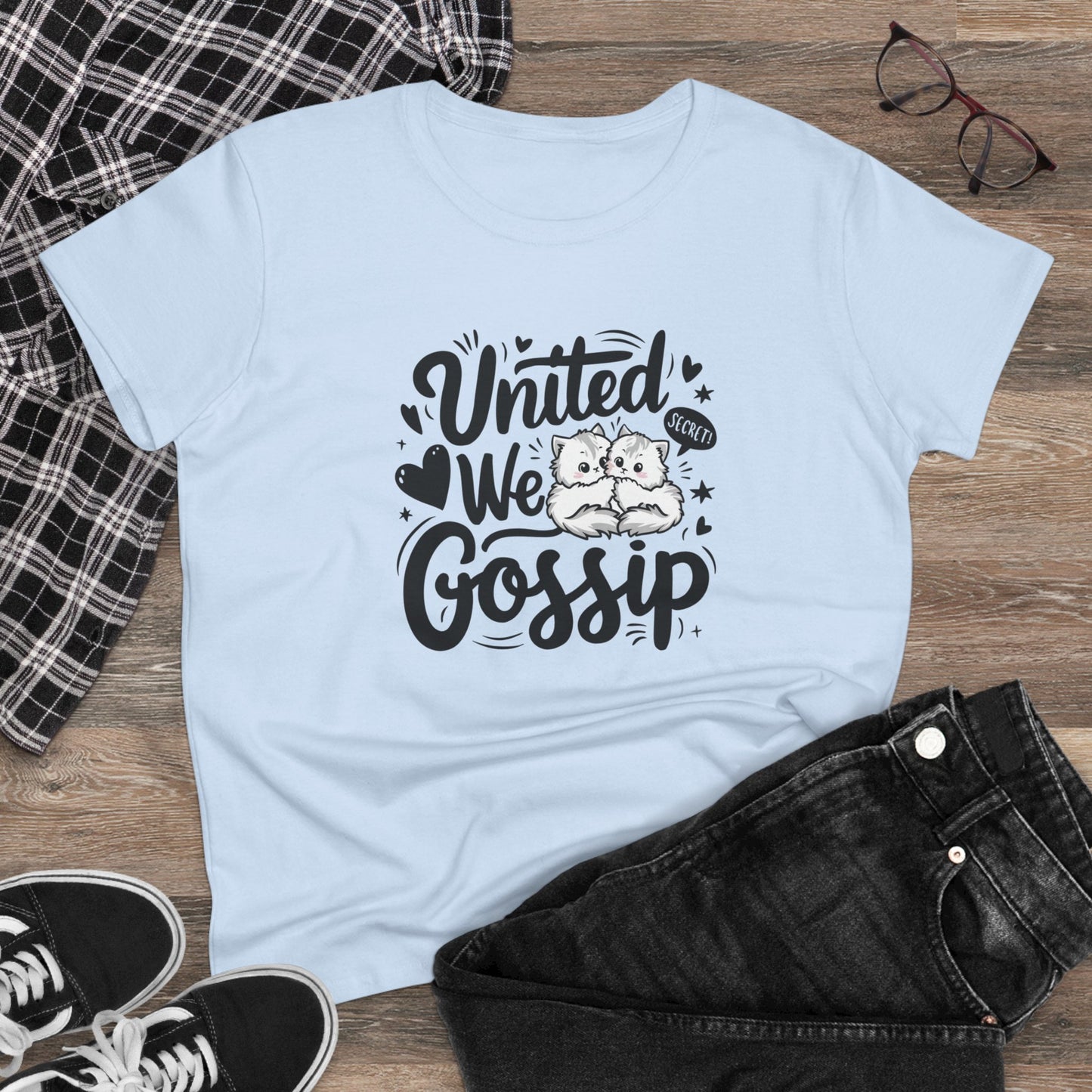United We Gossip Women Cotton Tshirt