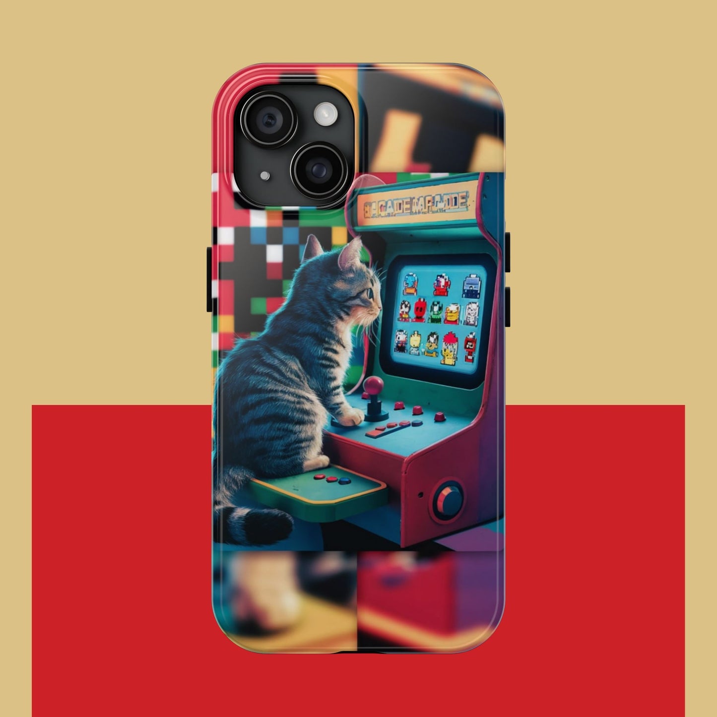Meowstalgia Wireless Charging Support Tough Case.