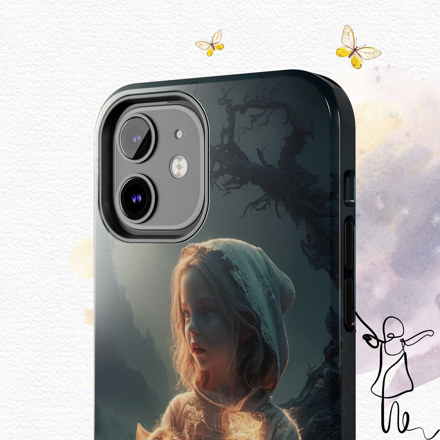 Glitter Guardian Wireless Charging Support Tough Case