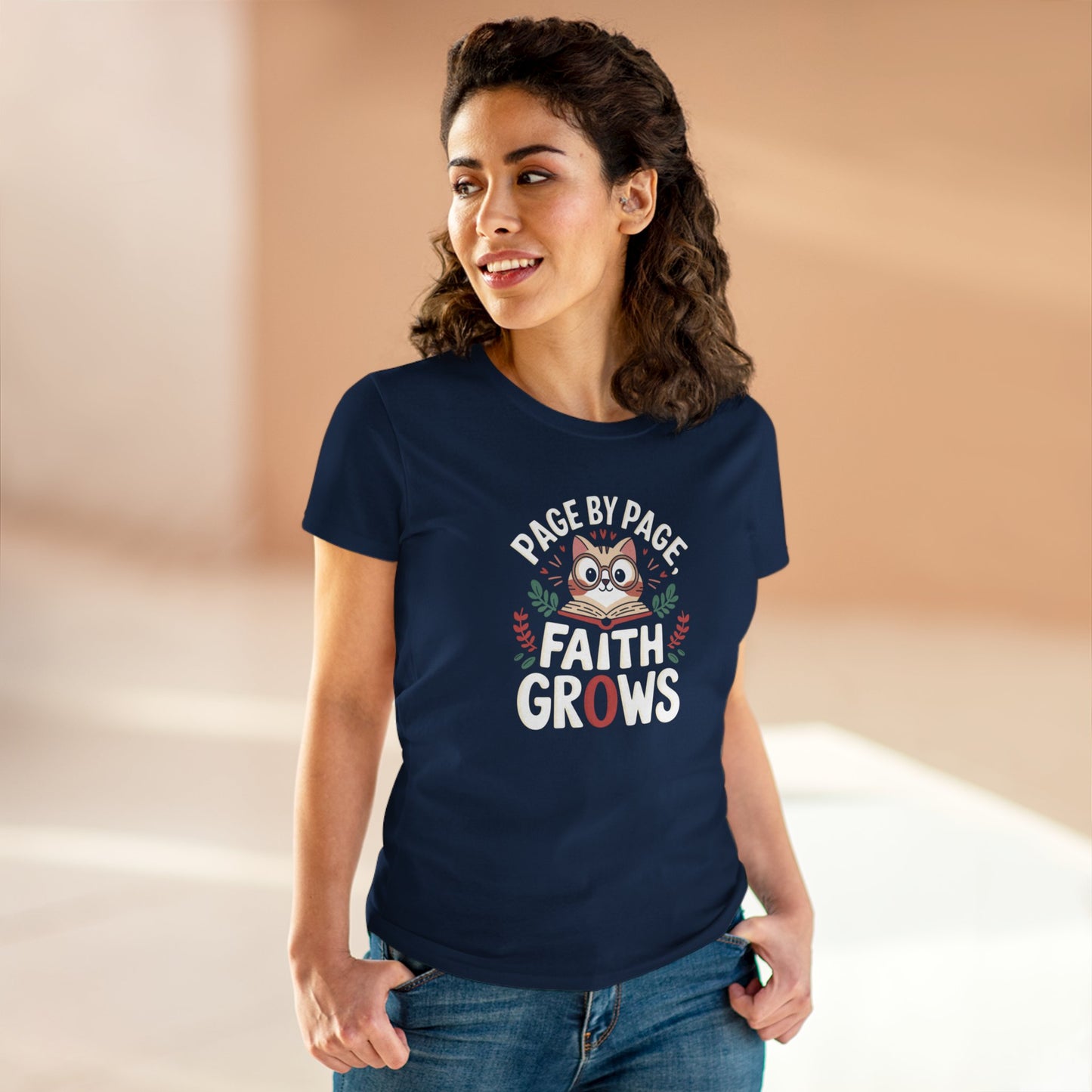 Faithful Threads Women Cotton Tshirt