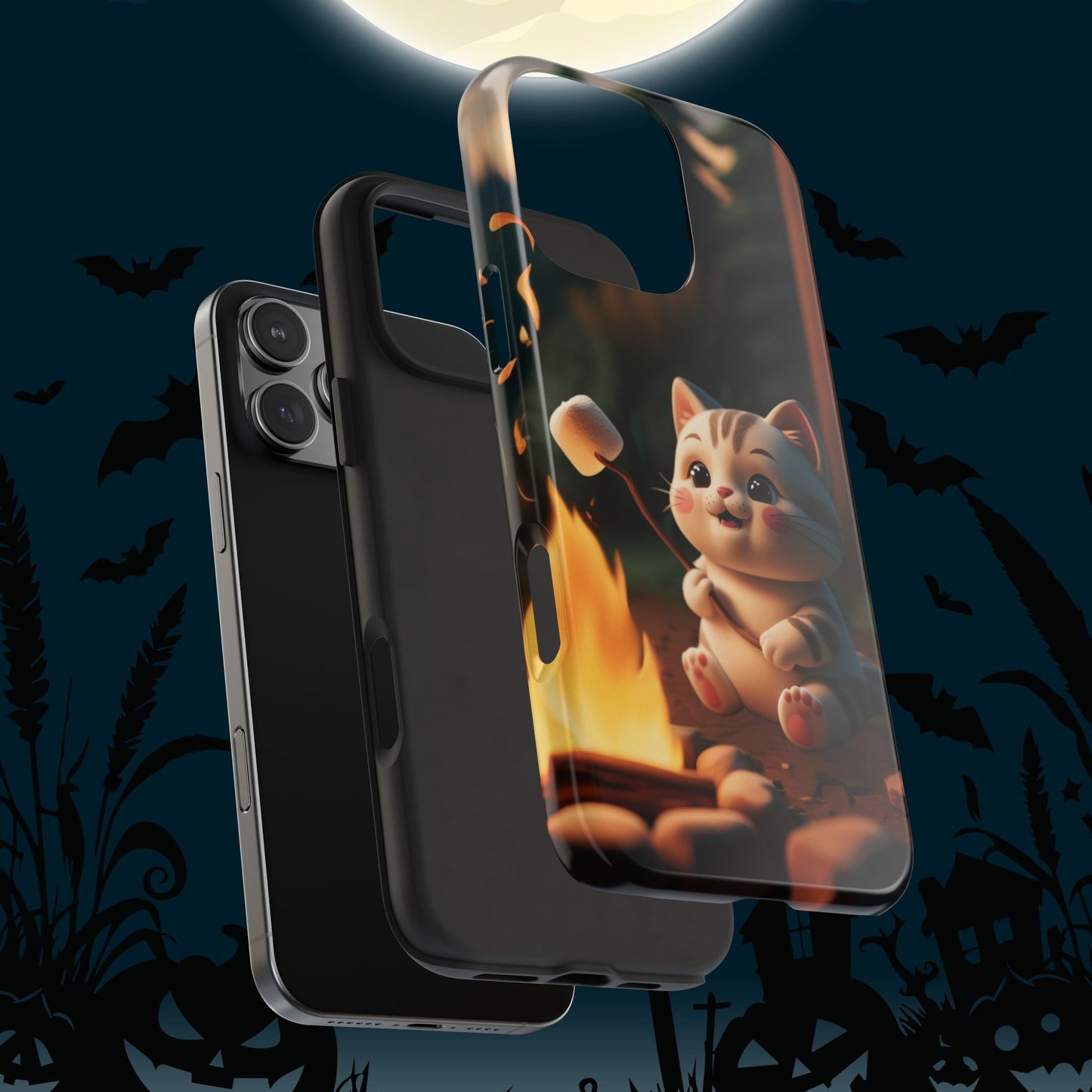 Meowstic Grip Wireless Charging Support Tough Case.