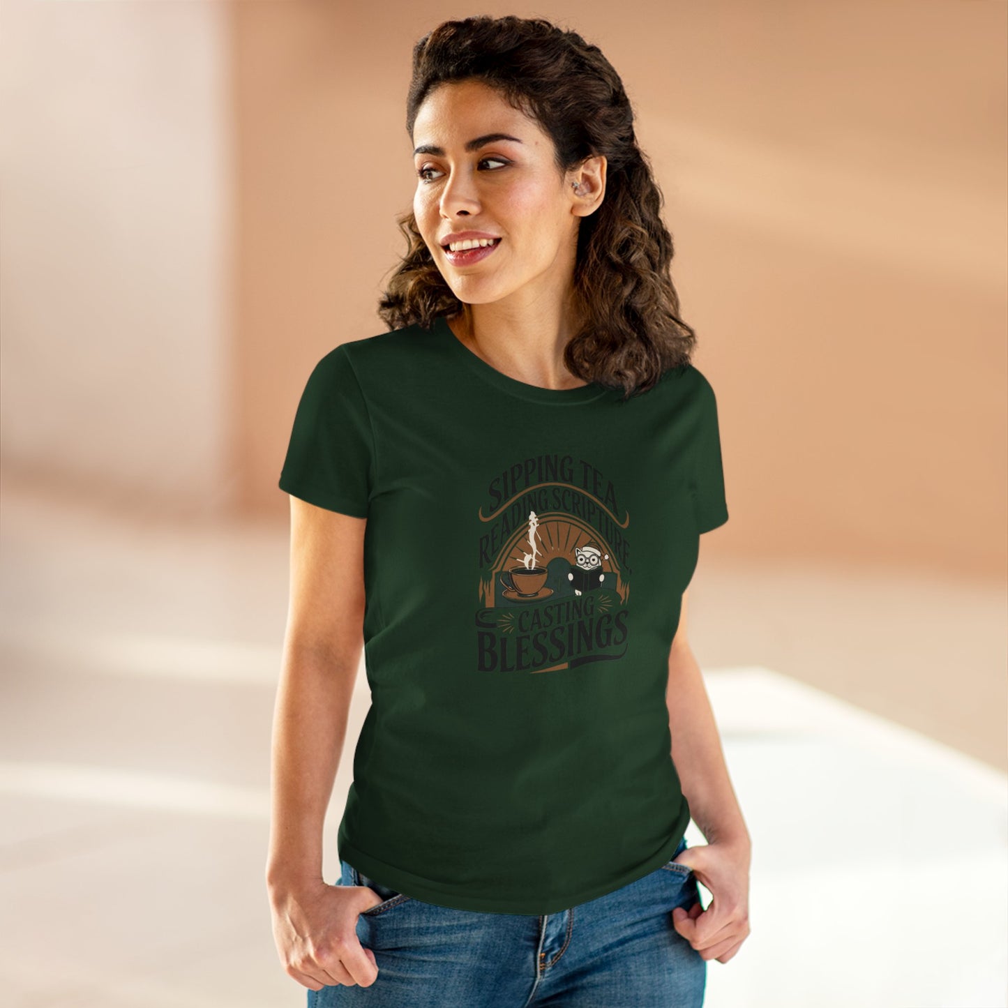 Brewed Brilliance Women Cotton Tshirt