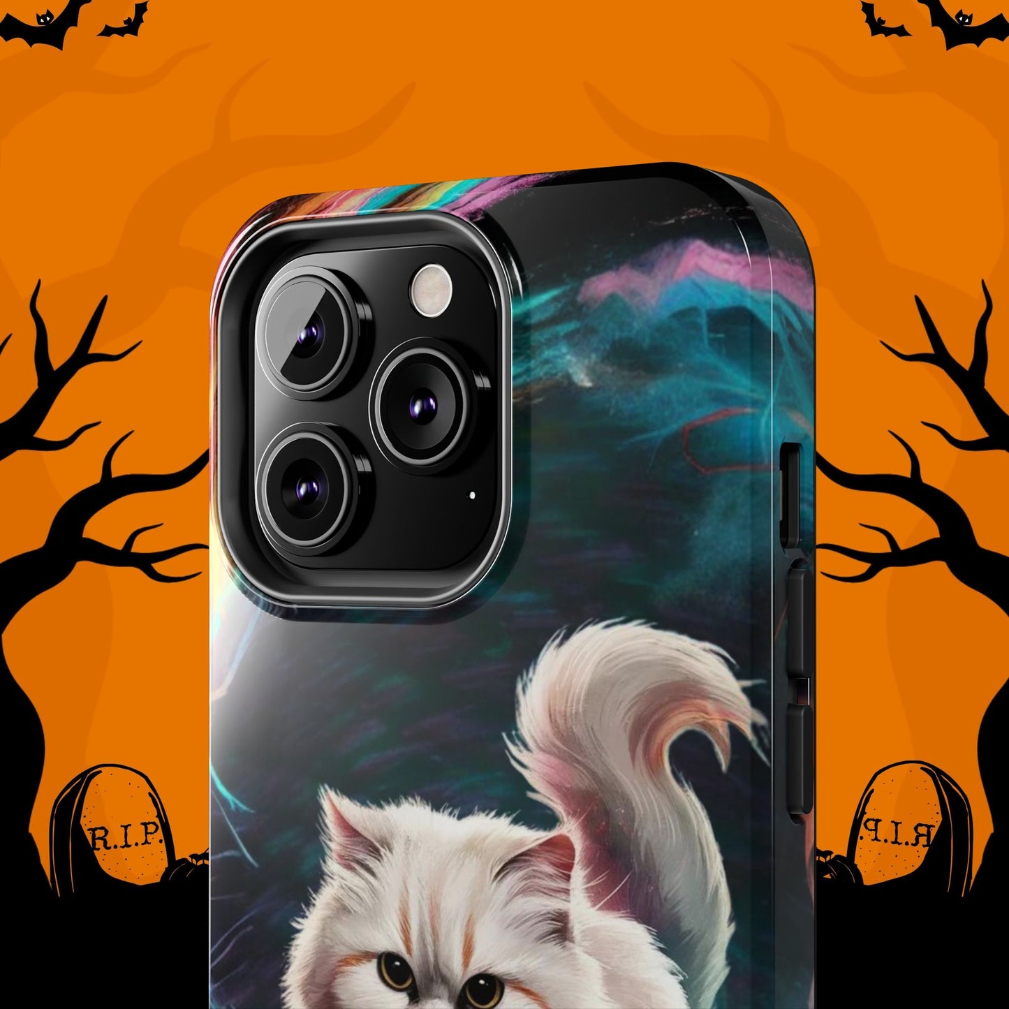 Meowble Dribble Wireless Charging Support Tough Case.