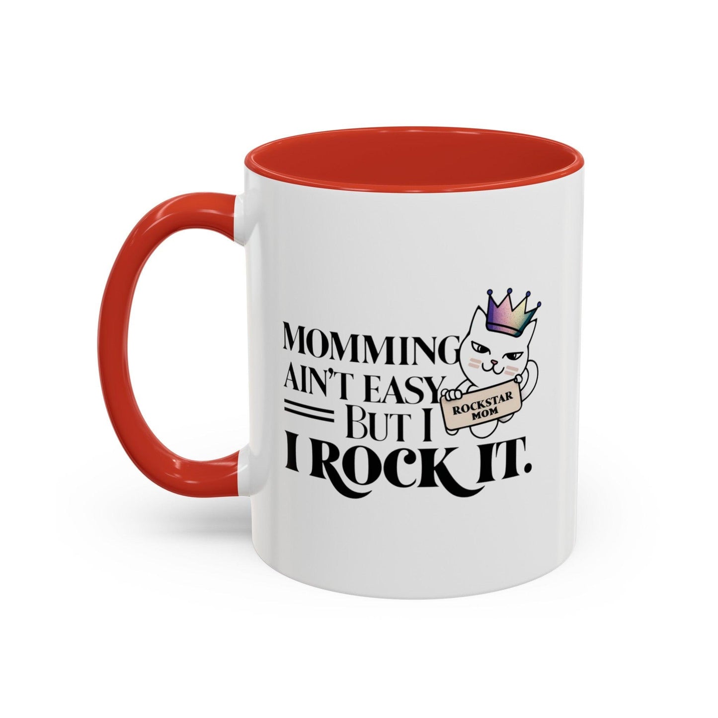 Billien Queen's Cup Printify 11 oz 11oz accent mug Coffee Mugs Holiday Picks Home & Living Kitchen Mugs Spring Essentials two tone White base