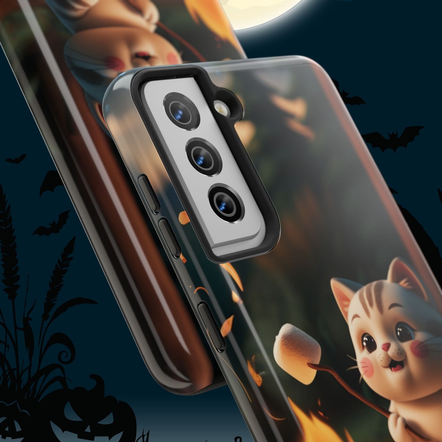 Meowstic Grip Wireless Charging Support Tough Case.
