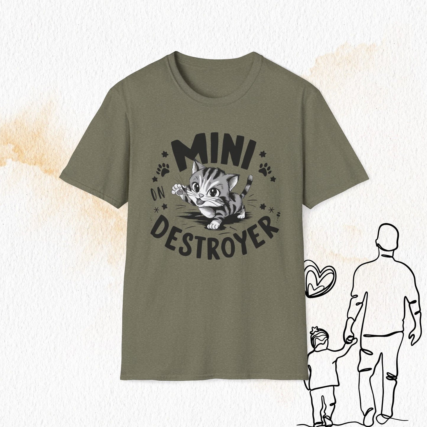 Mini Destroyer Cotton Men T-Shirt