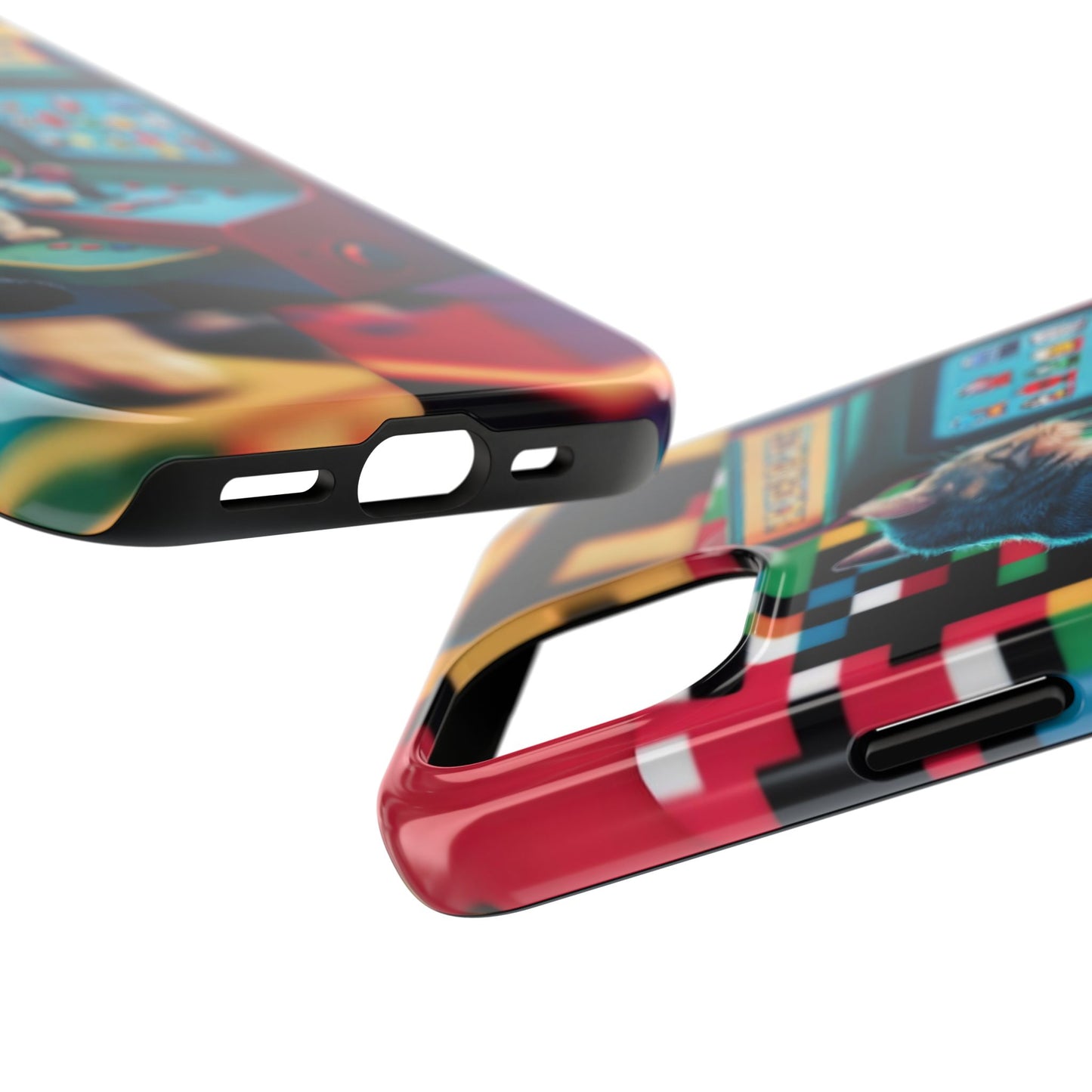 Meowstalgia Wireless Charging Support Tough Case.