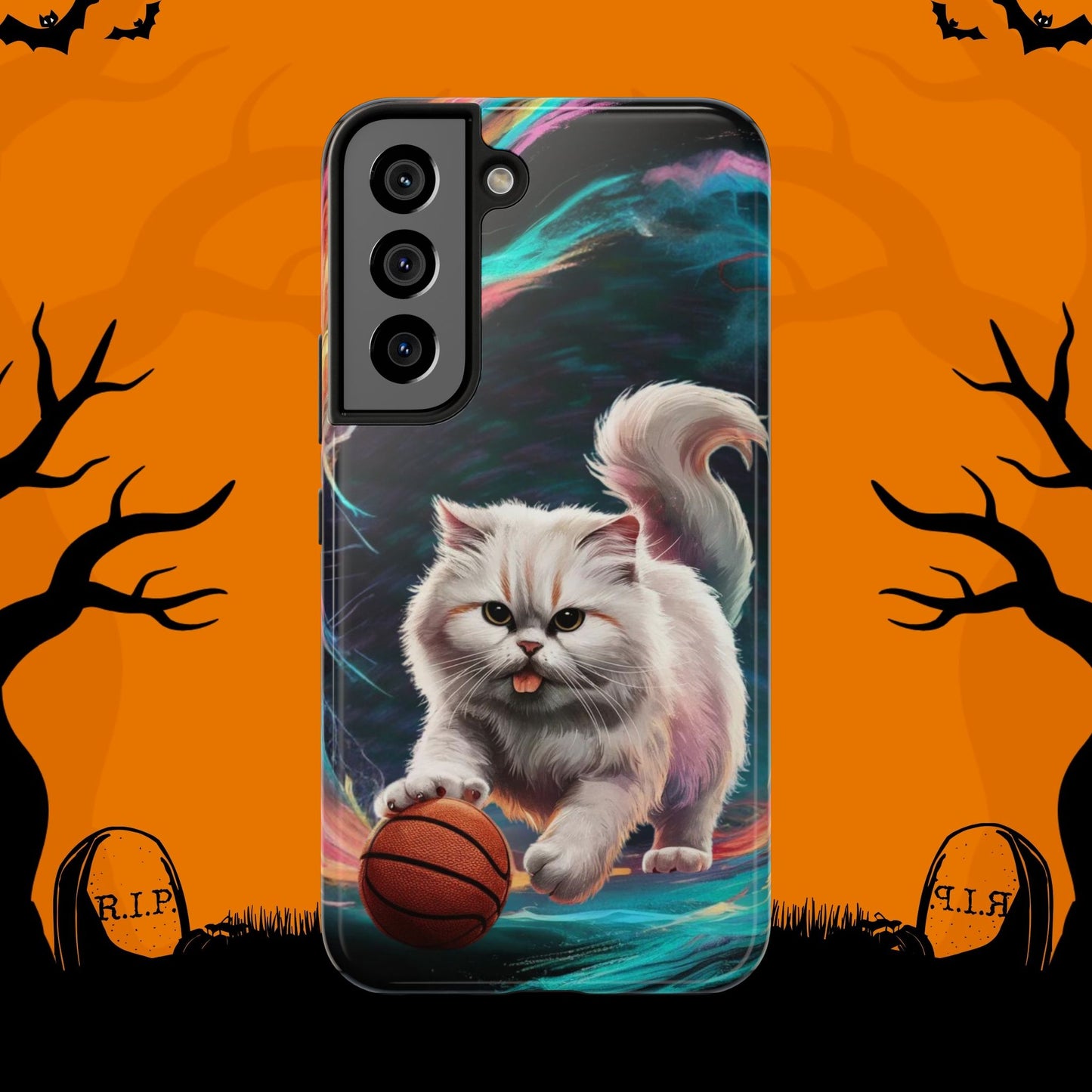 Meowble Dribble Wireless Charging Support Tough Case.