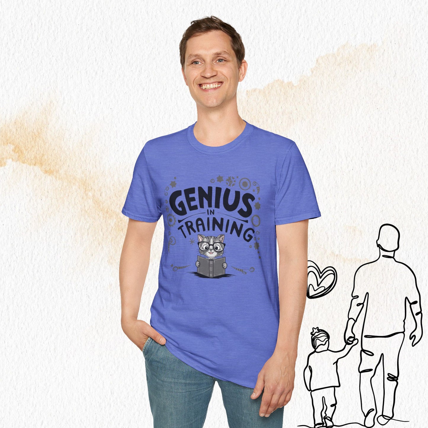 Genius In Training Cotton Men T-Shirt