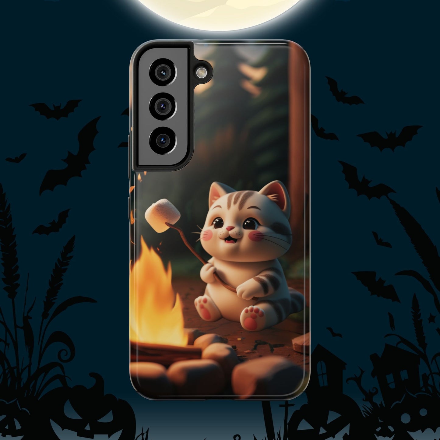 Meowstic Grip Wireless Charging Support Tough Case.