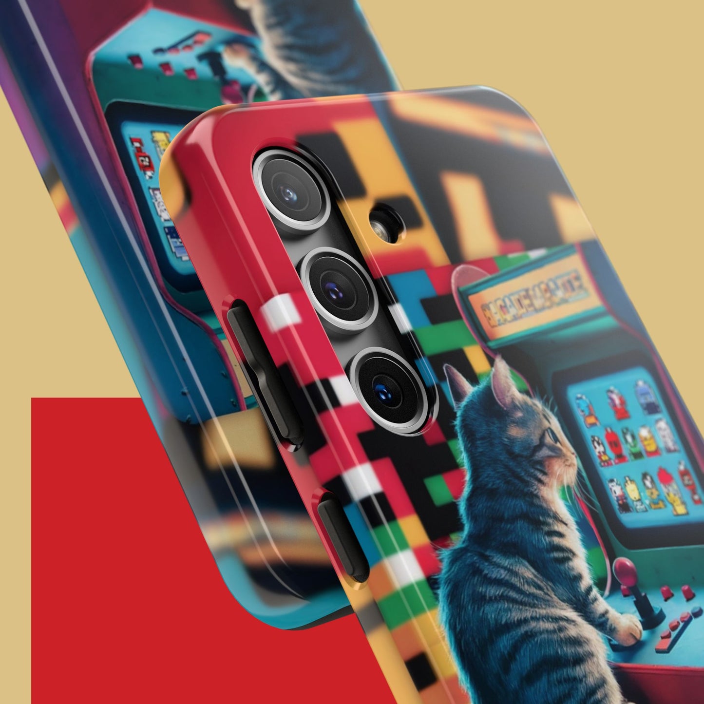 Meowstalgia Wireless Charging Support Tough Case.