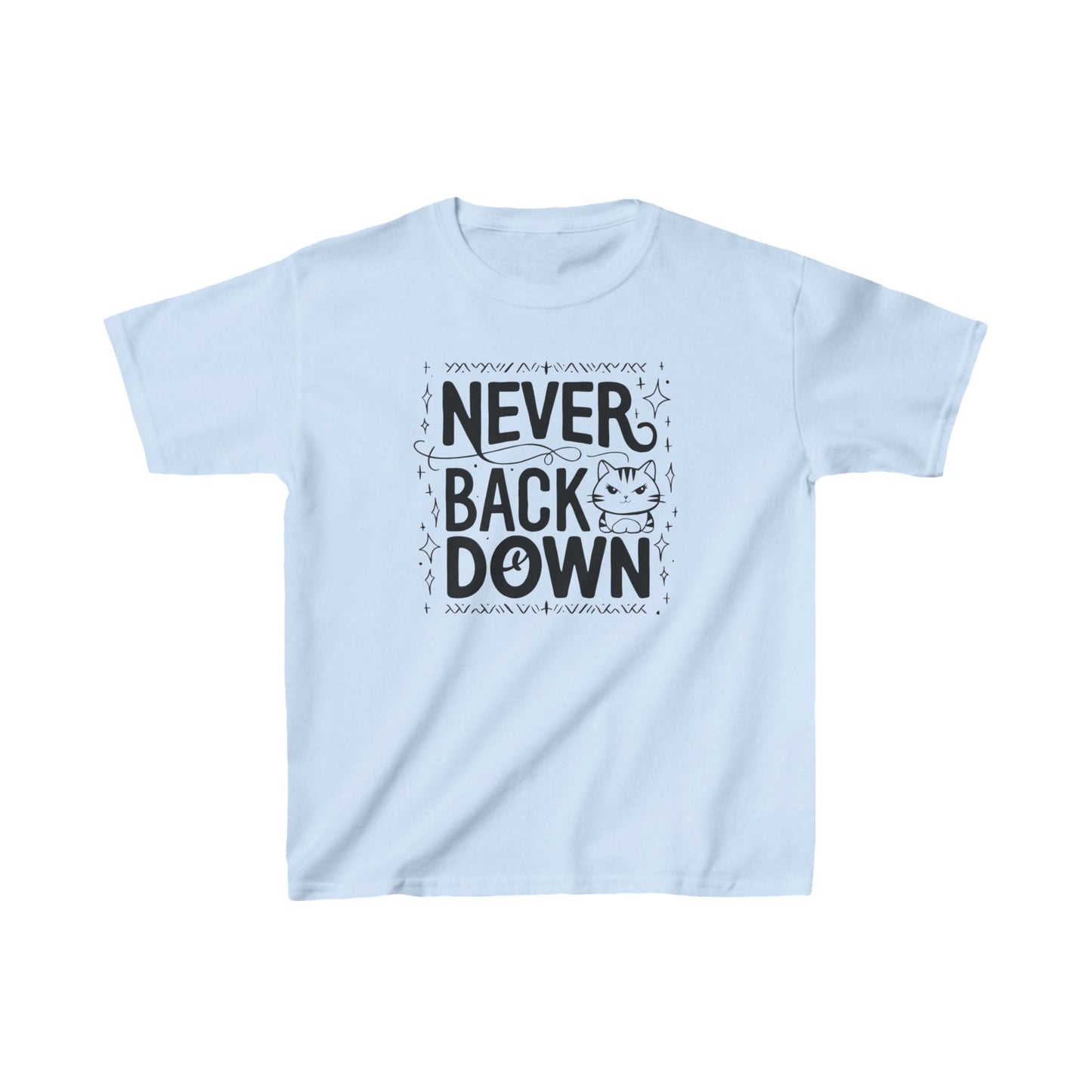 Never Back Down Kid Cotton T-Shirt