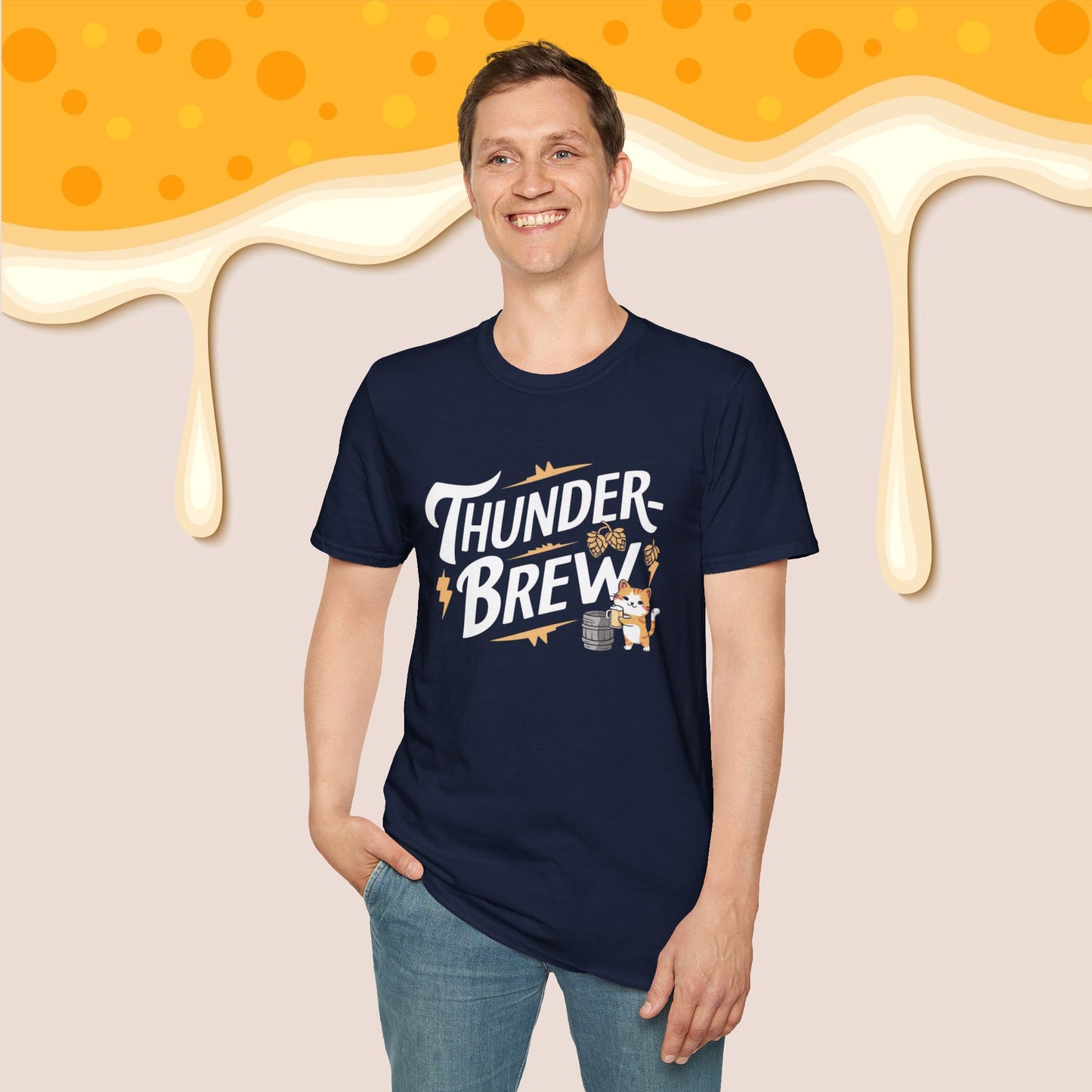 Thunder Brew Cotton Men Tshirt