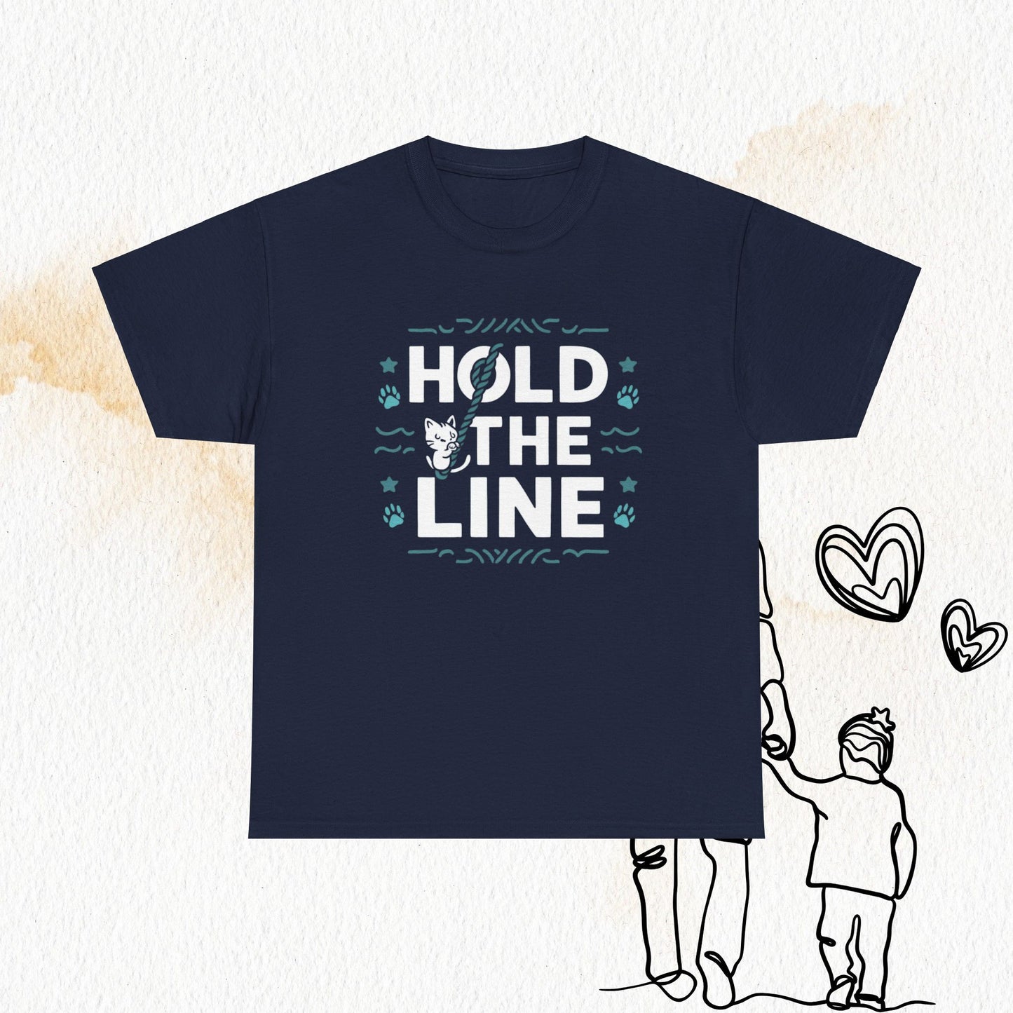 Hold The Line Cotton Tshirt