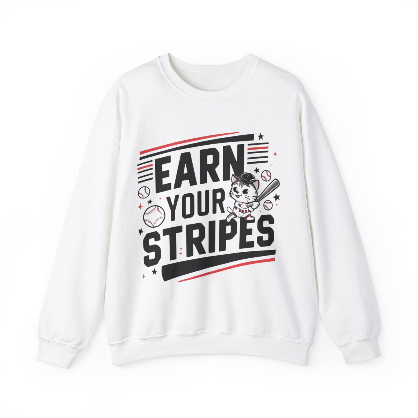 Earn Your Stripe Ultra Cotton Crewneck Sweatshirt