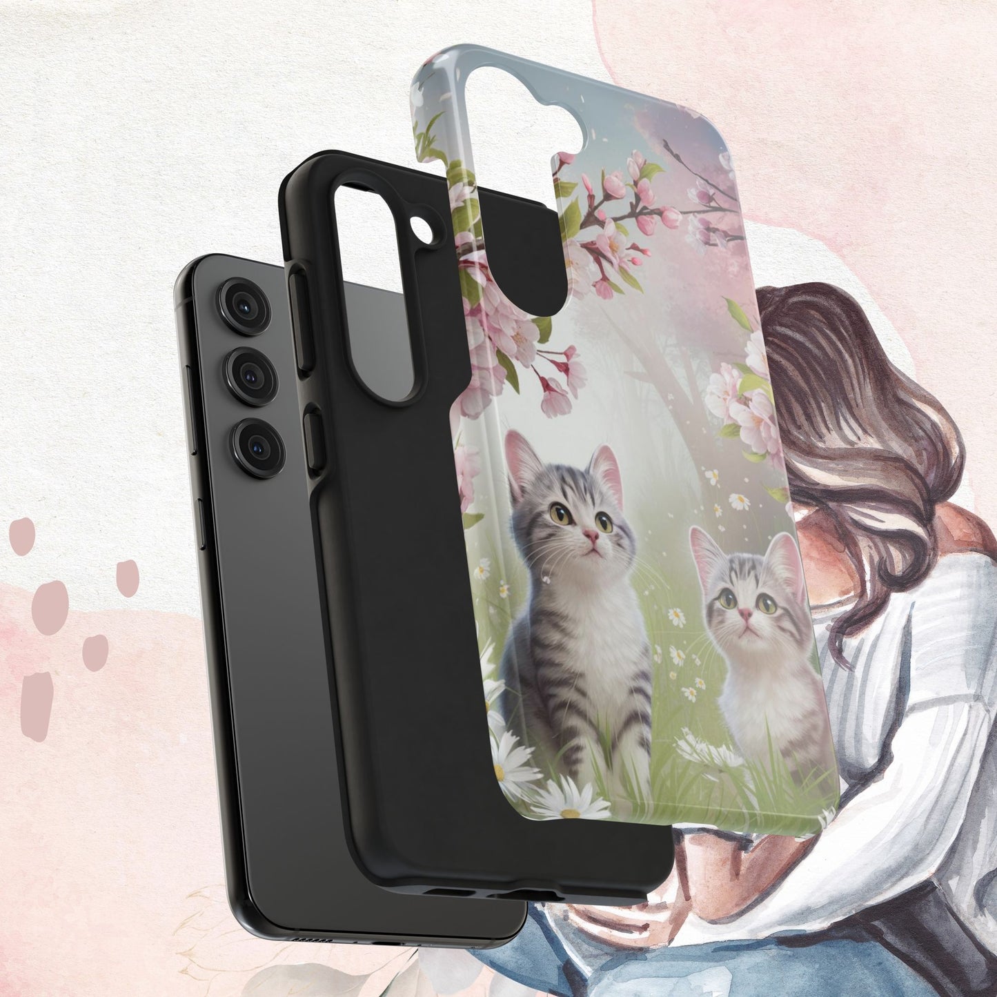 Lavender Lullaby Wireless Charging Support Tough Case