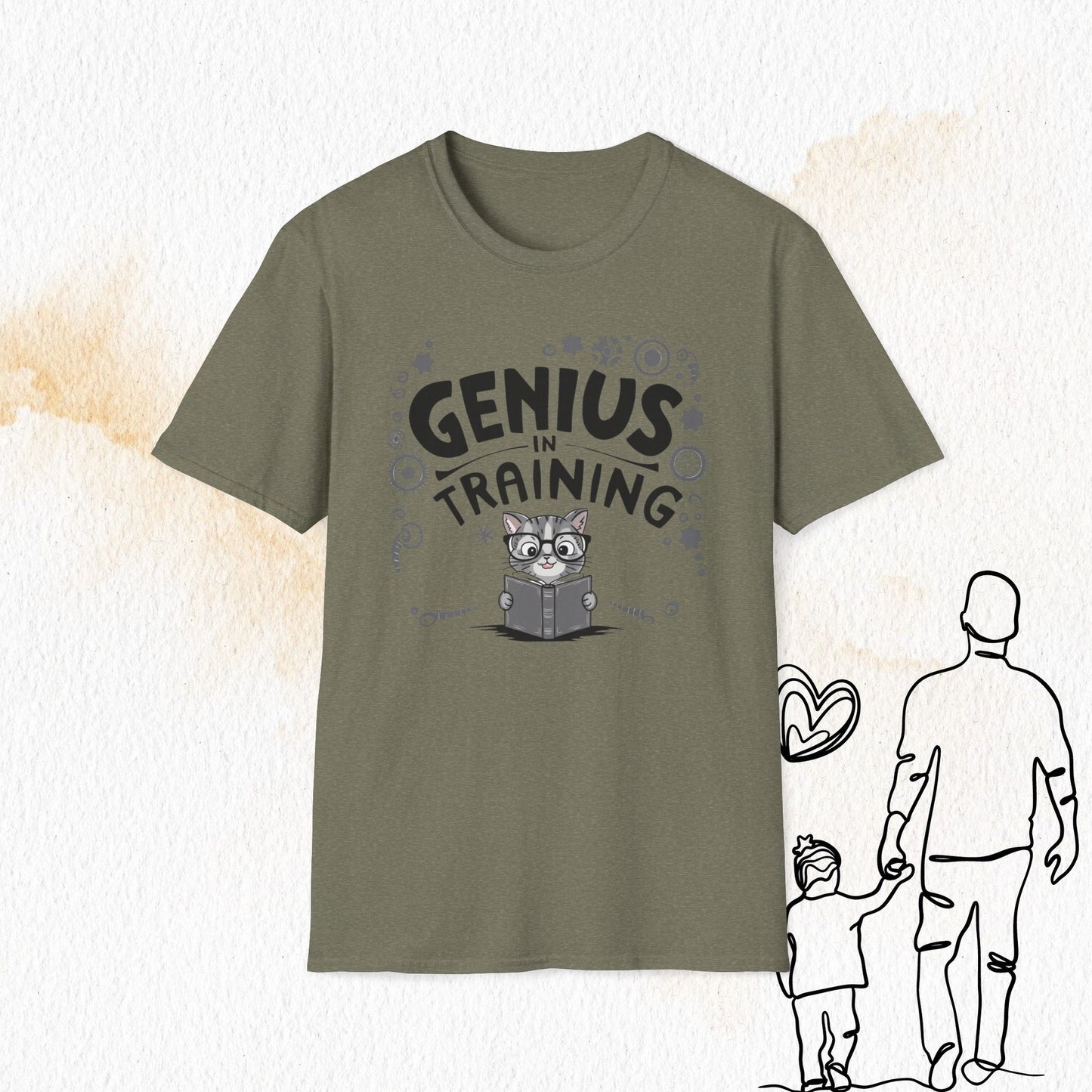 Genius In Training Cotton Men T-Shirt