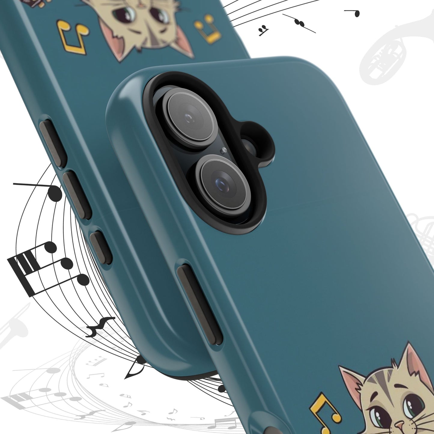 Tuneful Treasures Wireless Charging Support Tough Case.