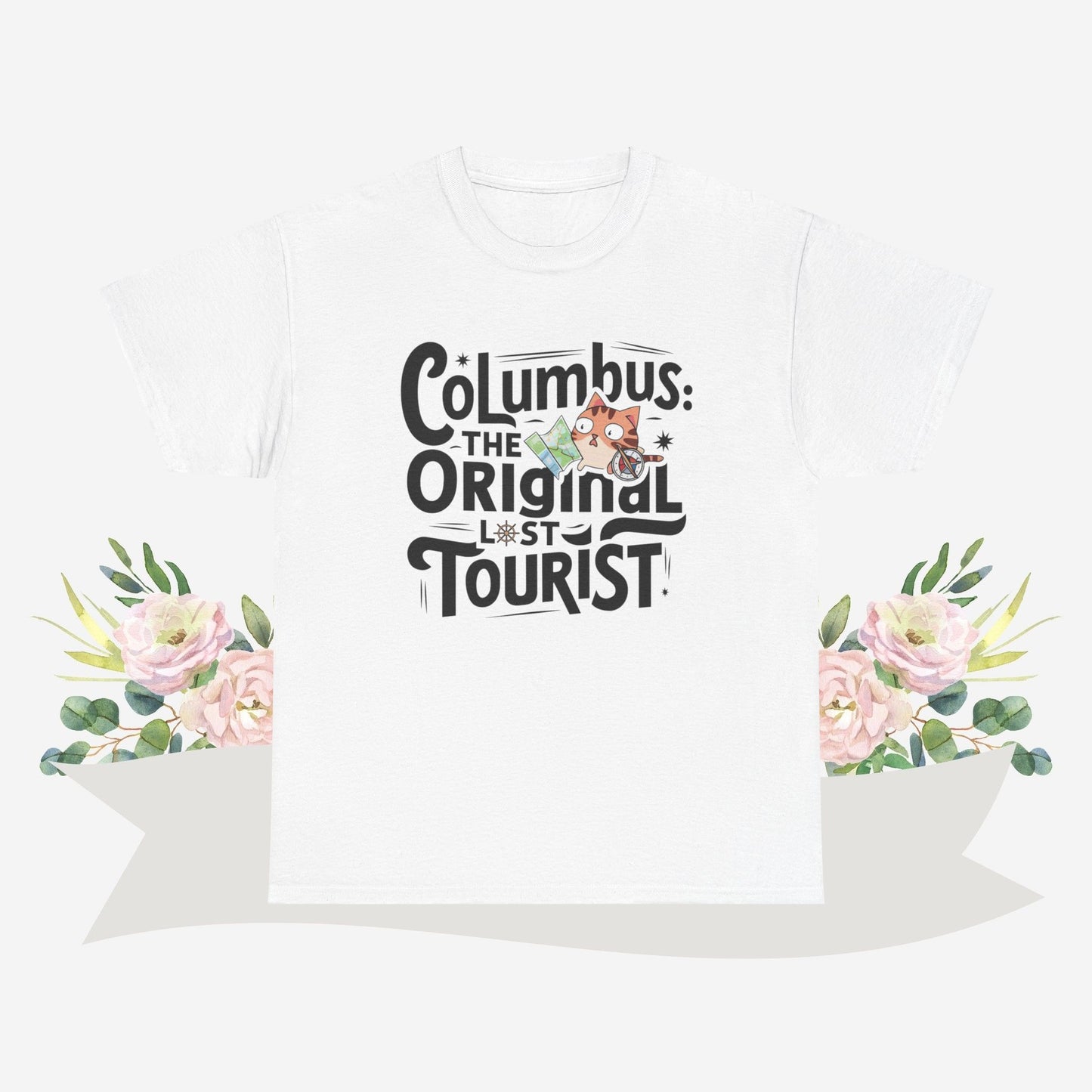 Columbus The Original Lost Tourist Cotton Tshirt