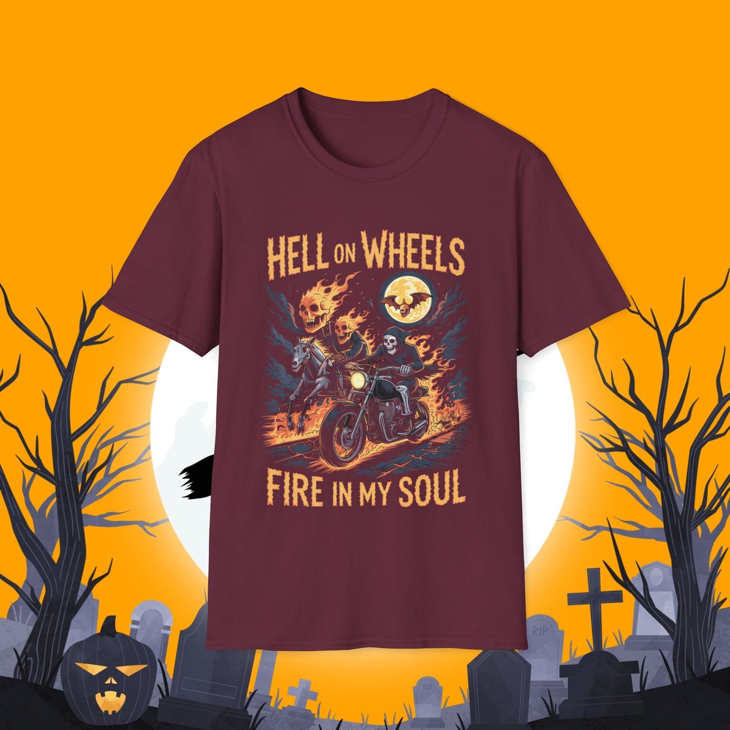 Hell On Wheels Unisex Softstyle T-Shirt