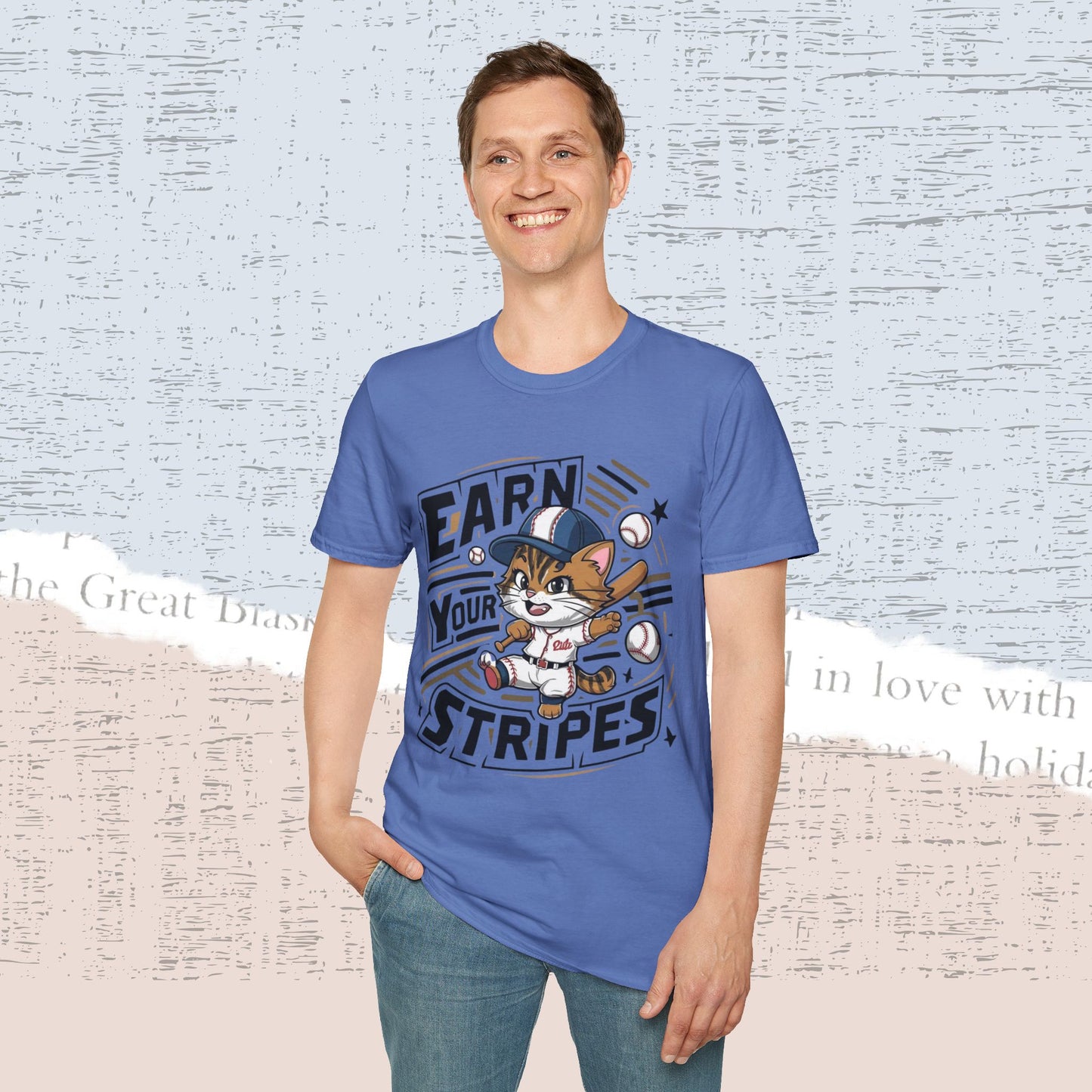 Earn Your Stripe Cotton Men Tee