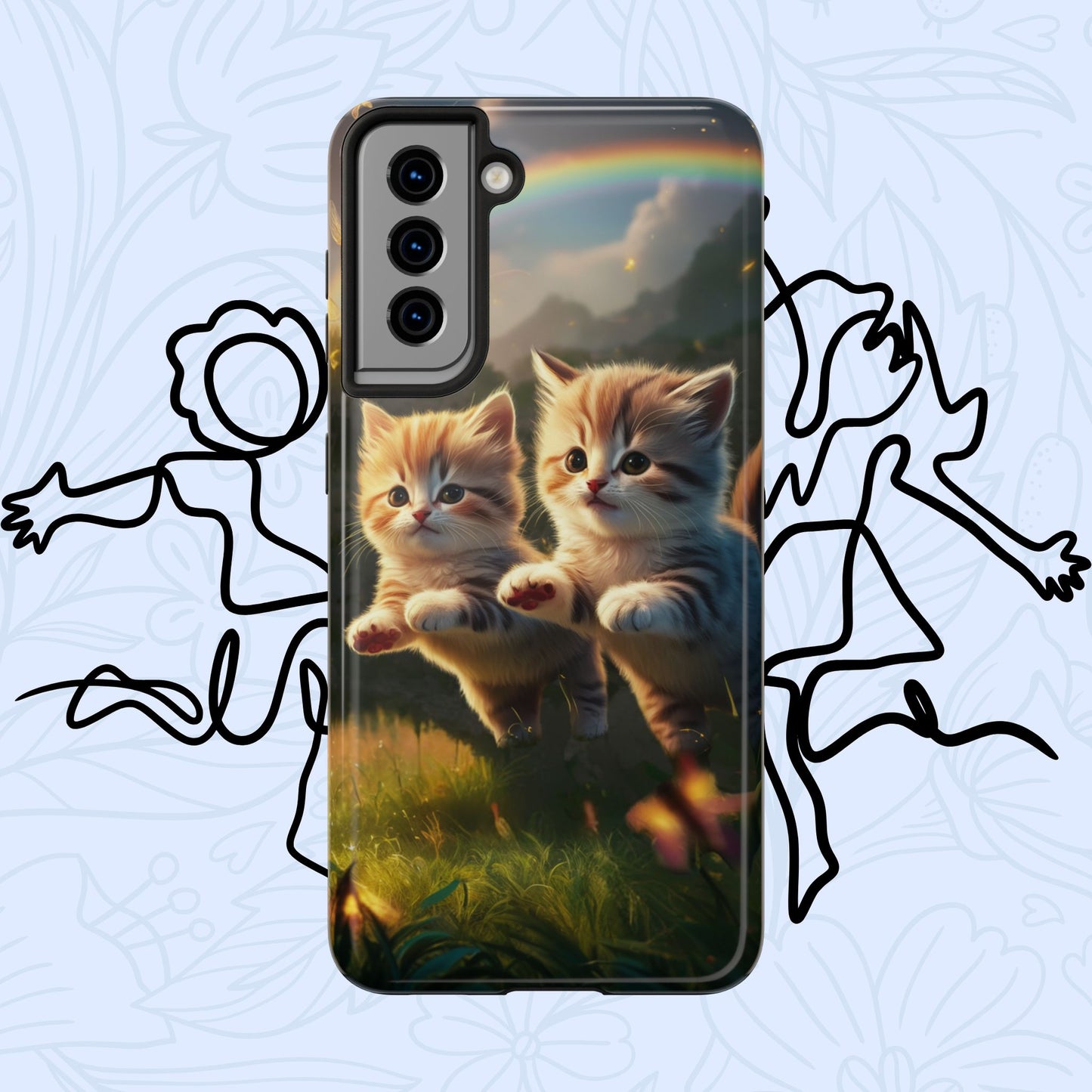 Bestie Buddies Wireless Charging Support Tough Case