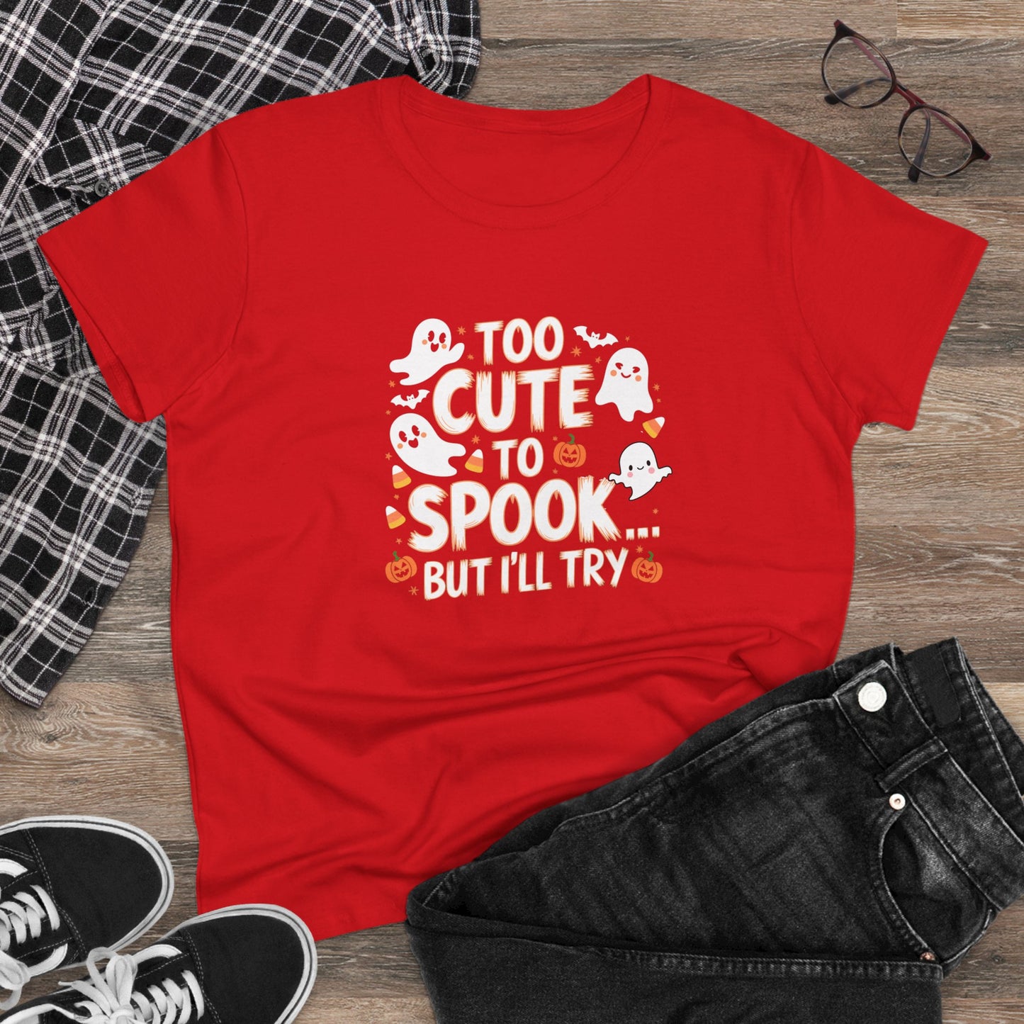 Creepy Cheers Women Cotton Tshirt