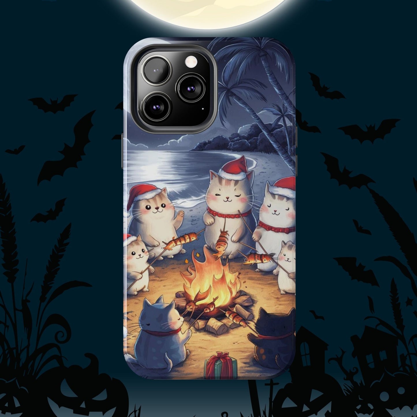 Meowmas Magic Wireless Charging Support Tough Case