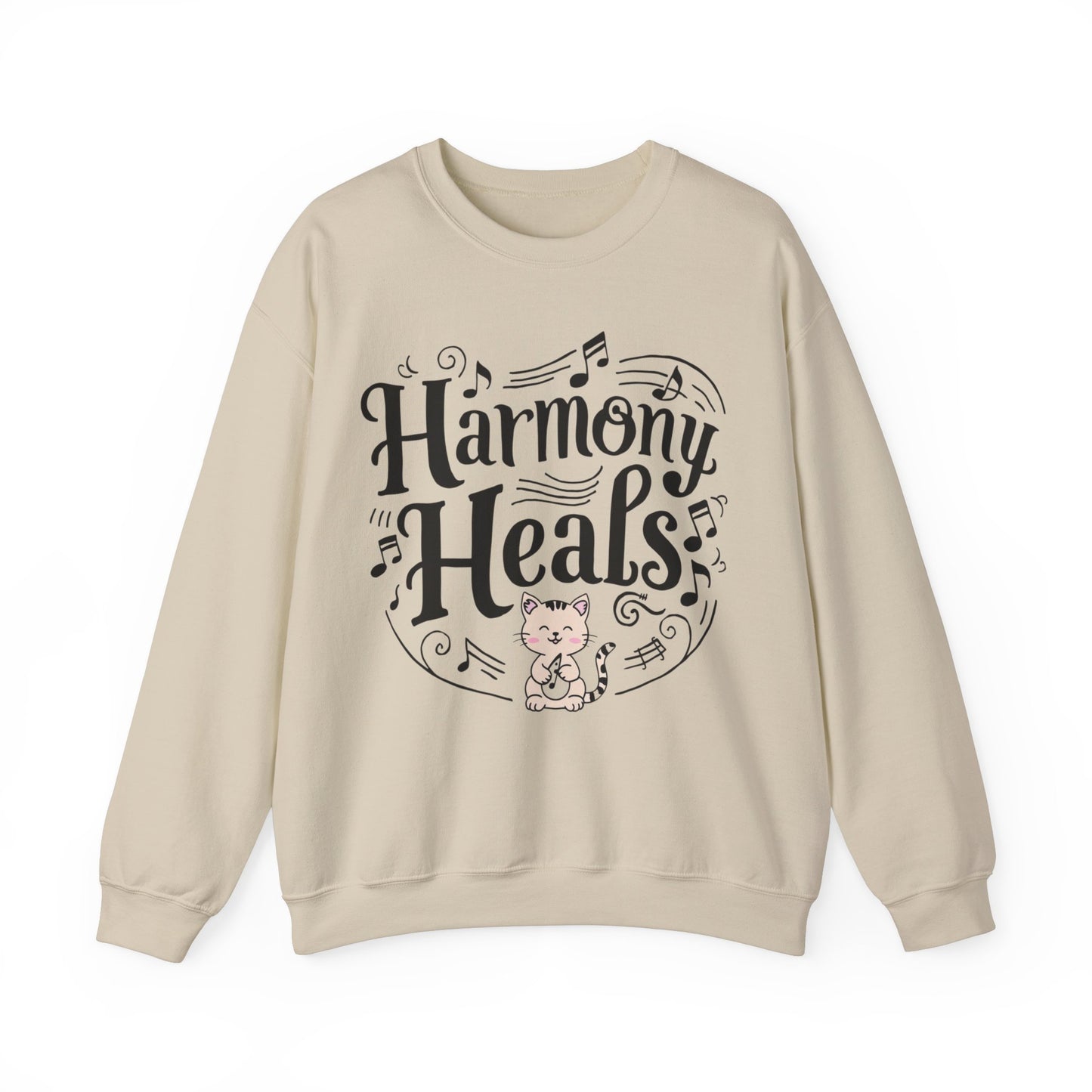 Harmony Heal Heavy Unisex Cotton Crewneck Sweatshirt