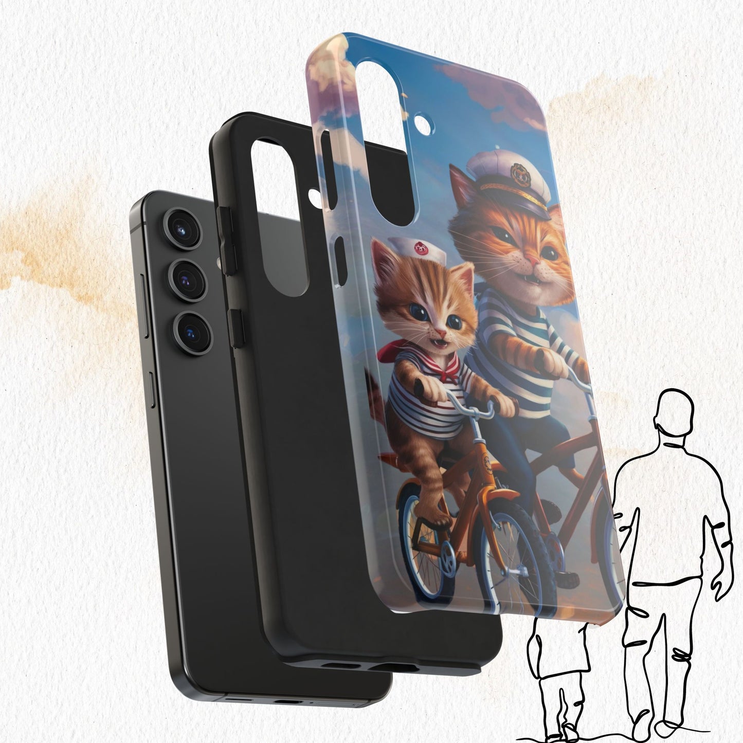 Nine Lives Wireless Charging Support Tough Case