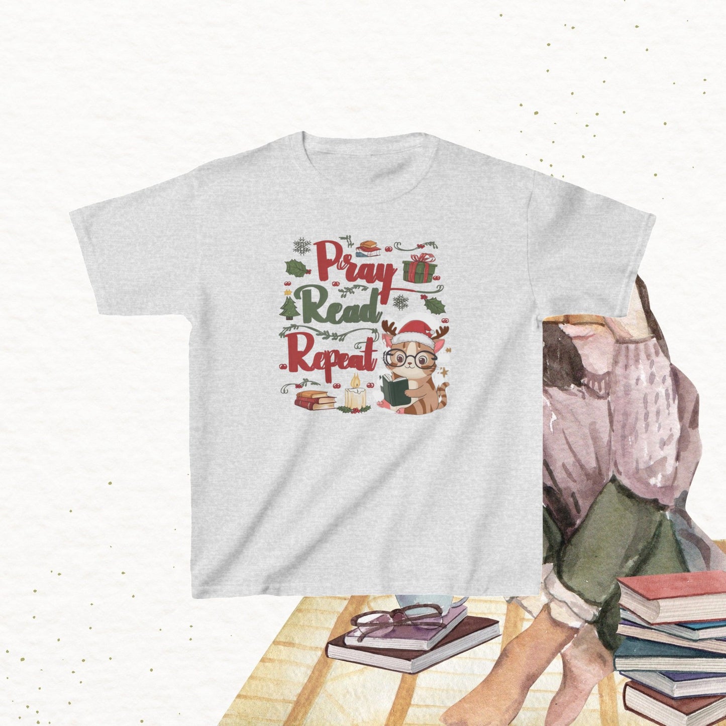 Blessed Bookworm kid Cotton Tshirt