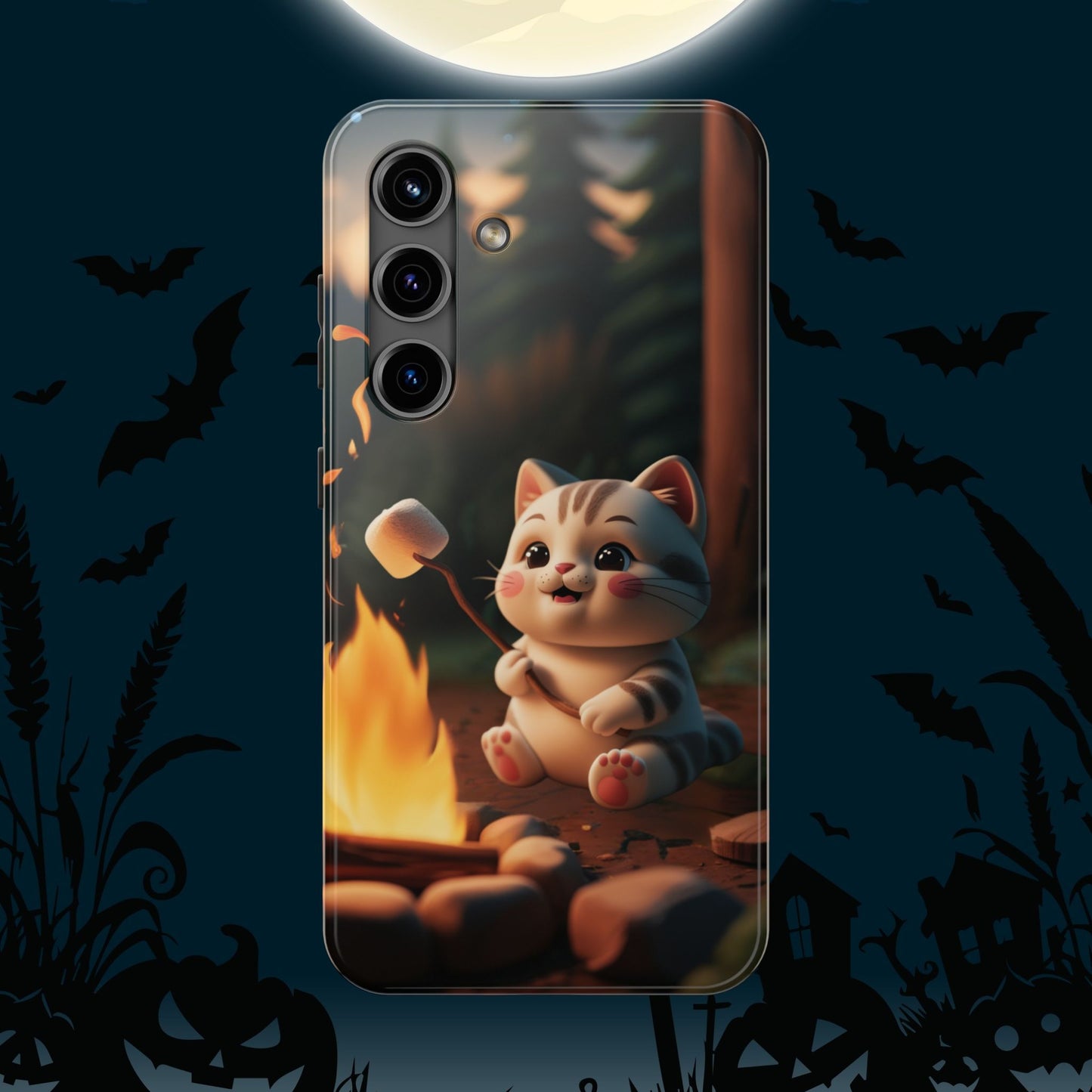 Meowstic Grip Wireless Charging Support Tough Case.