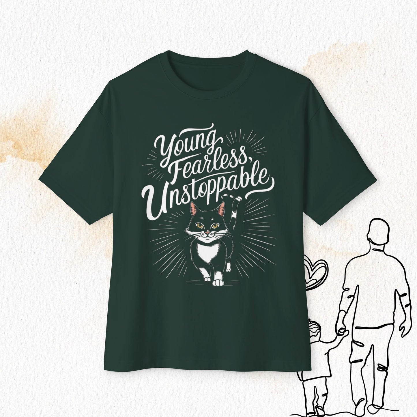 Young Fearless Unstoppable Unisex Beerlover Oversized Boxy Tshirts
