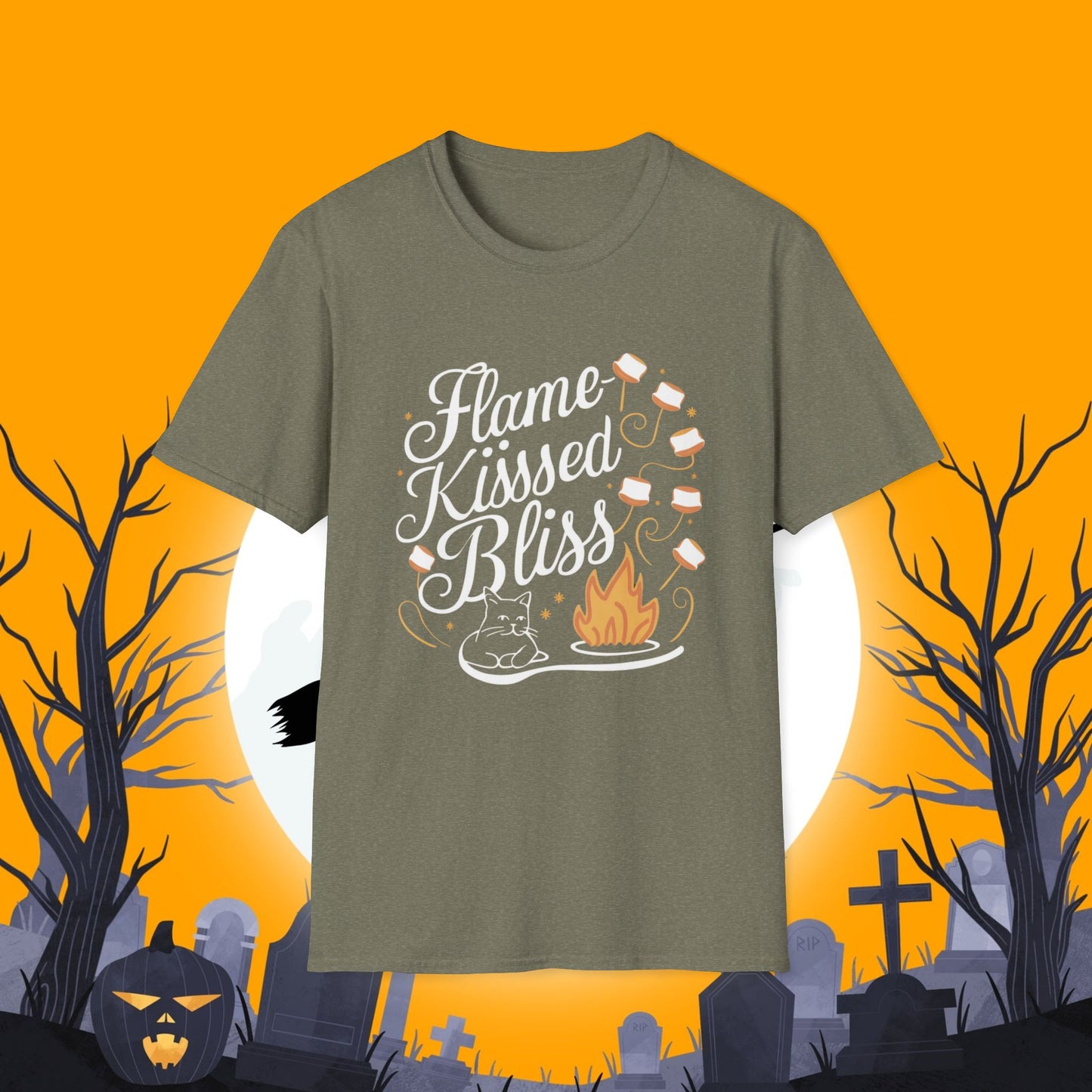 Flame Kiss Bliss Cotton Men Tshirt