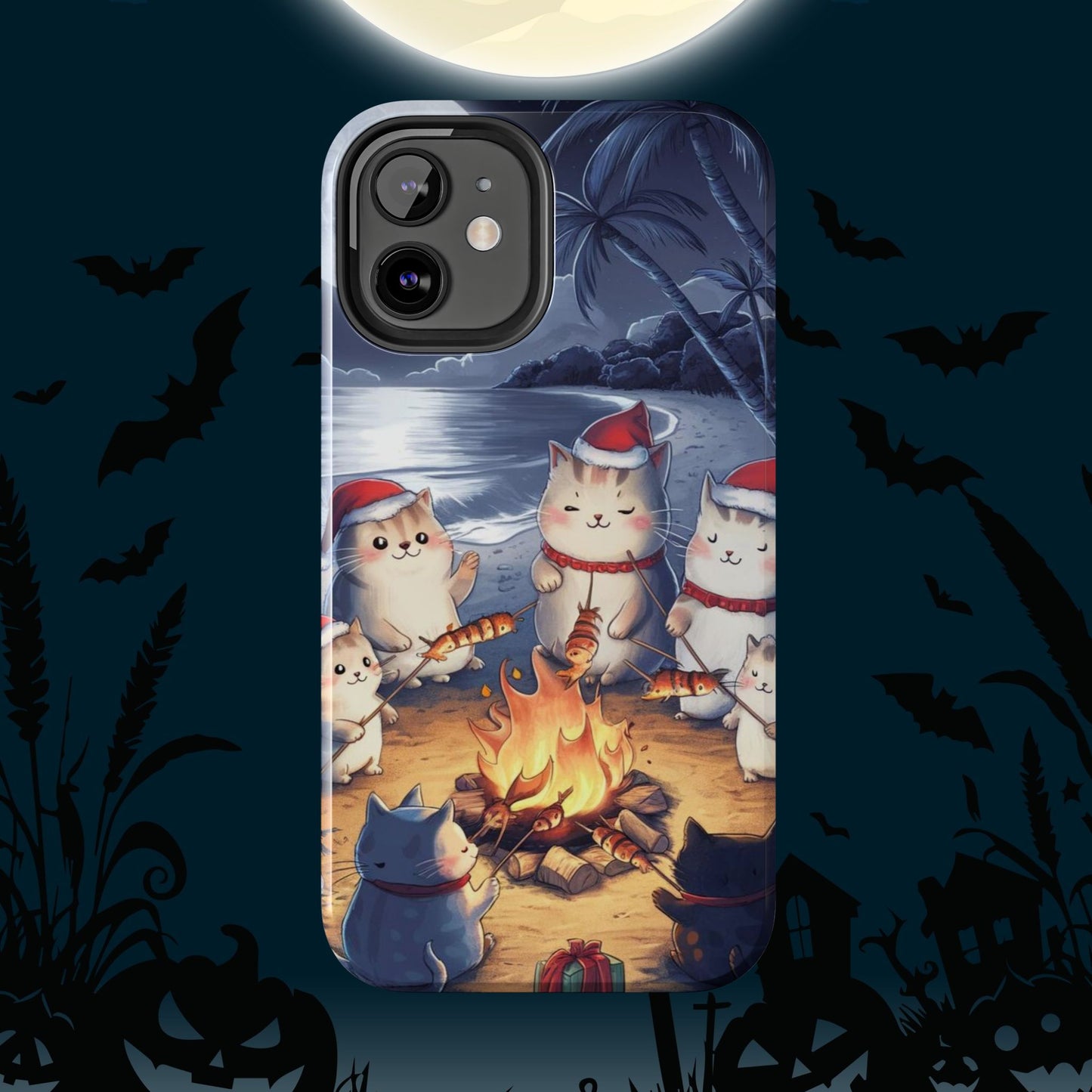 Meowmas Magic Wireless Charging Support Tough Case