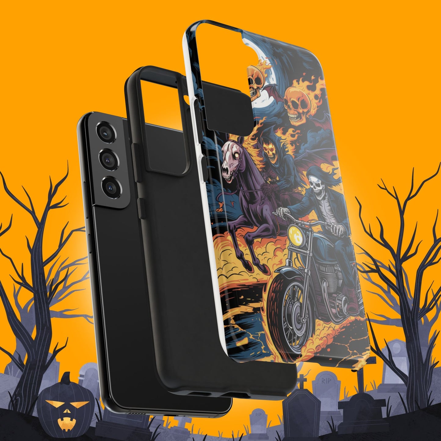 Ghost Riders Wireless Charging Support Tough Case