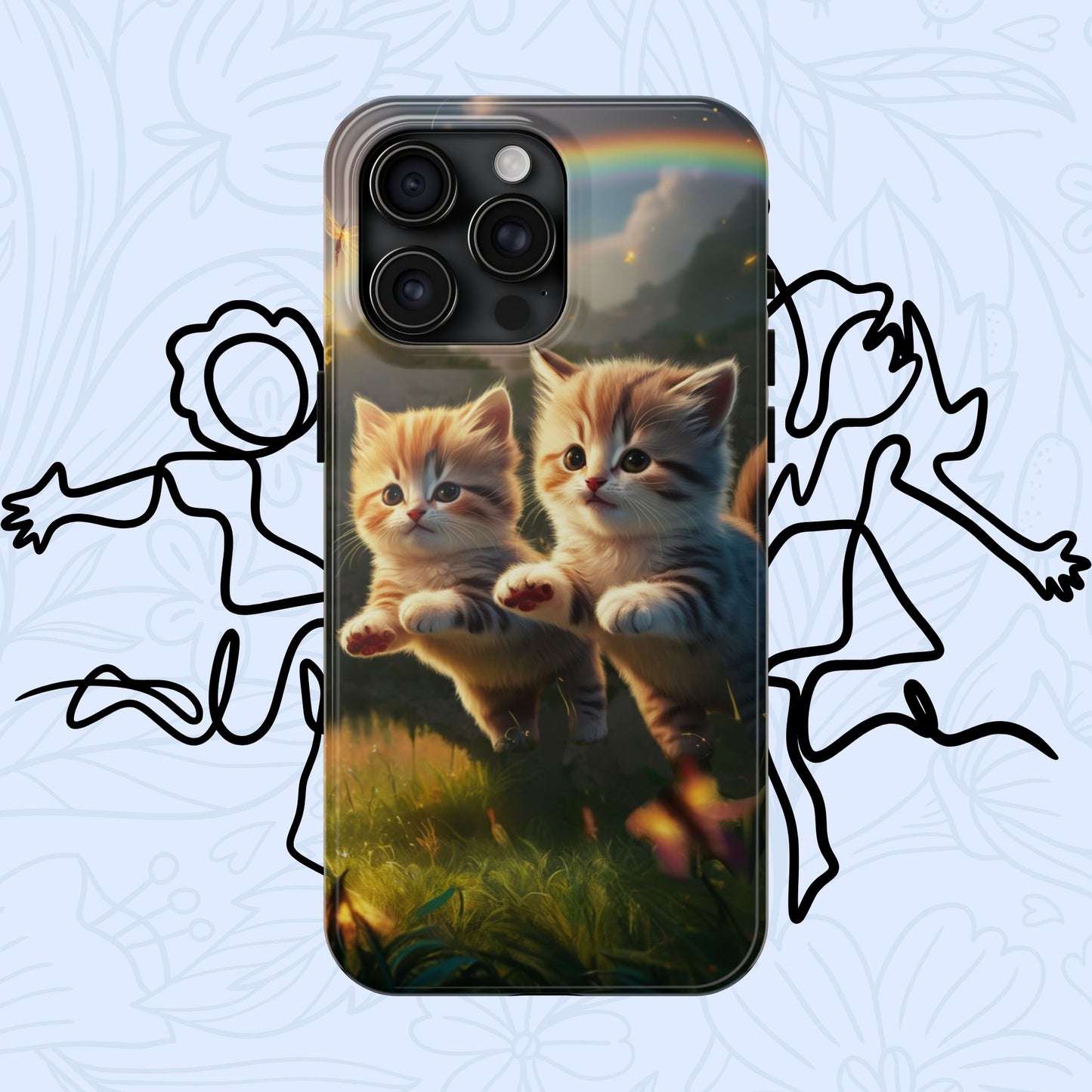 Bestie Buddies Wireless Charging Support Tough Case